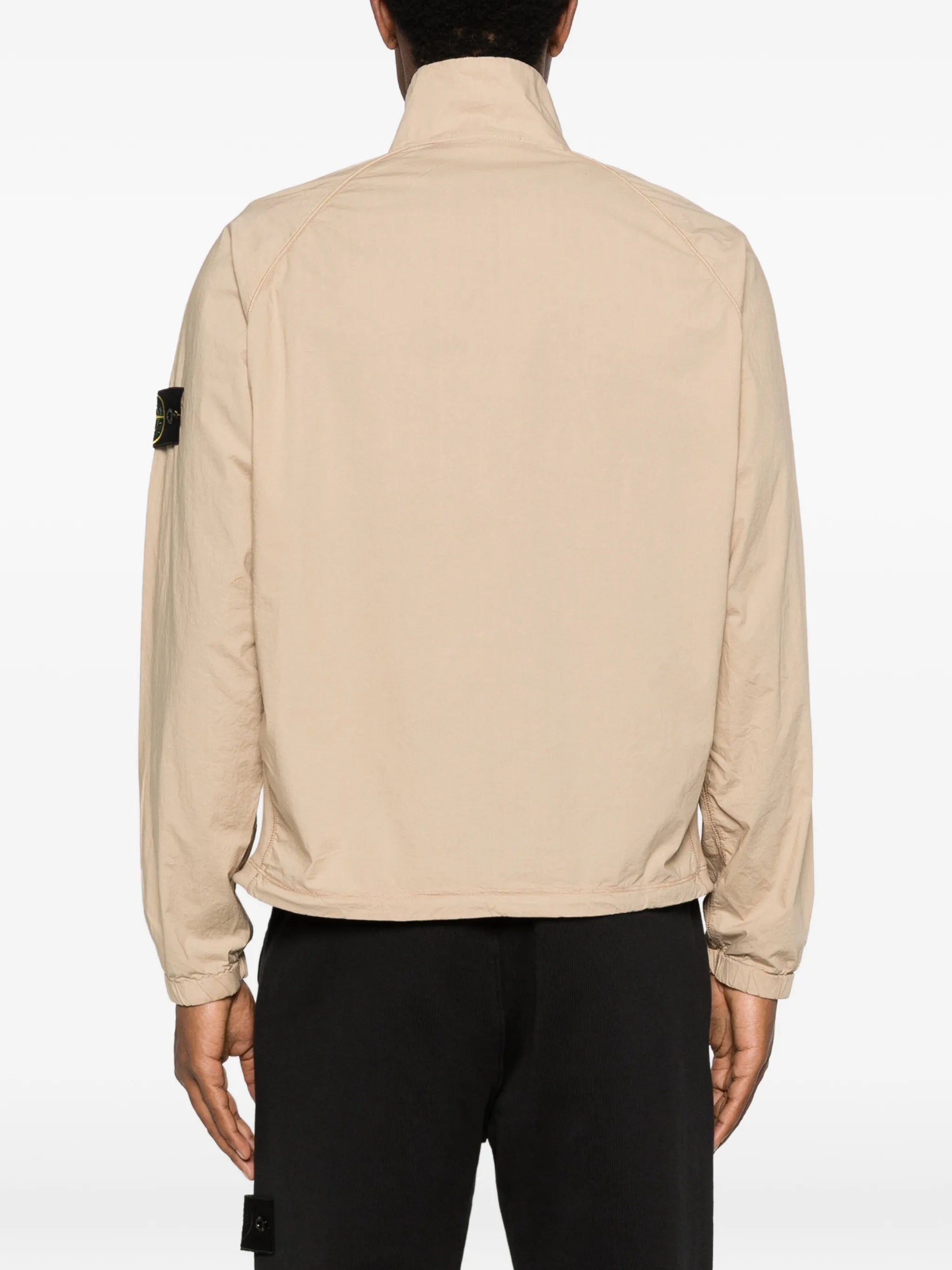 6100044 stretch cotton Tela 'Paracadute' oversized-fit zip-up track jacket with raglan sleeves