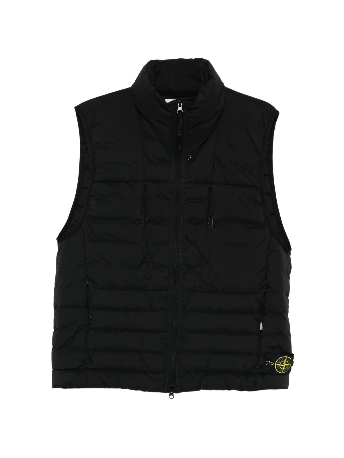G100007 seamless tunnel nylon down-TC down vest with anti-drop