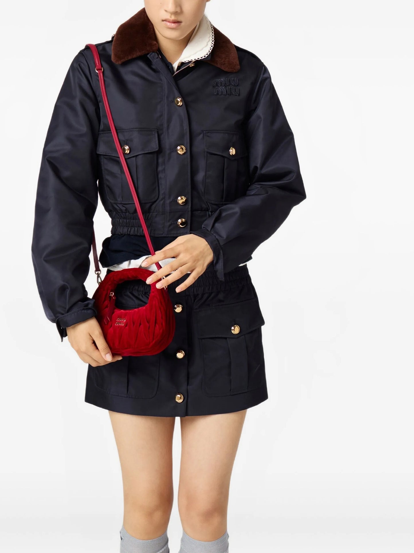 mini Wander logo-lettering tote bag