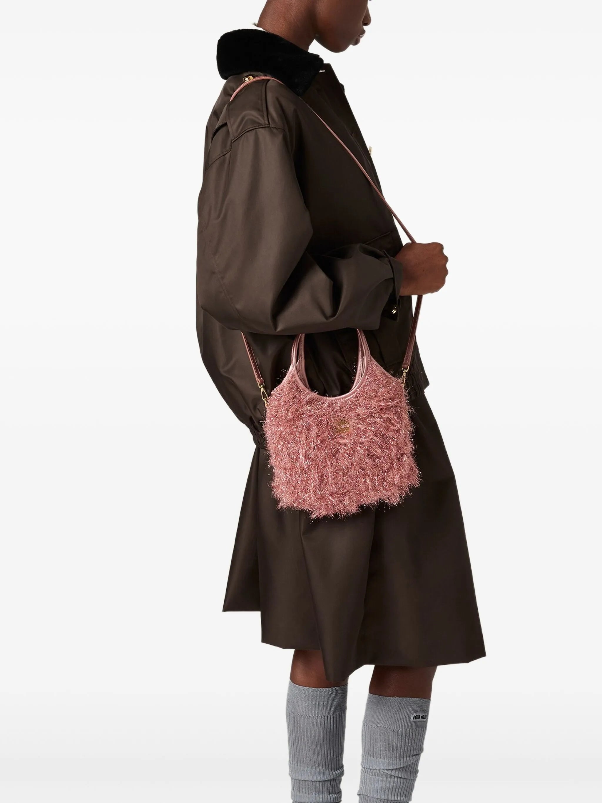 Ivy lurex tote bag