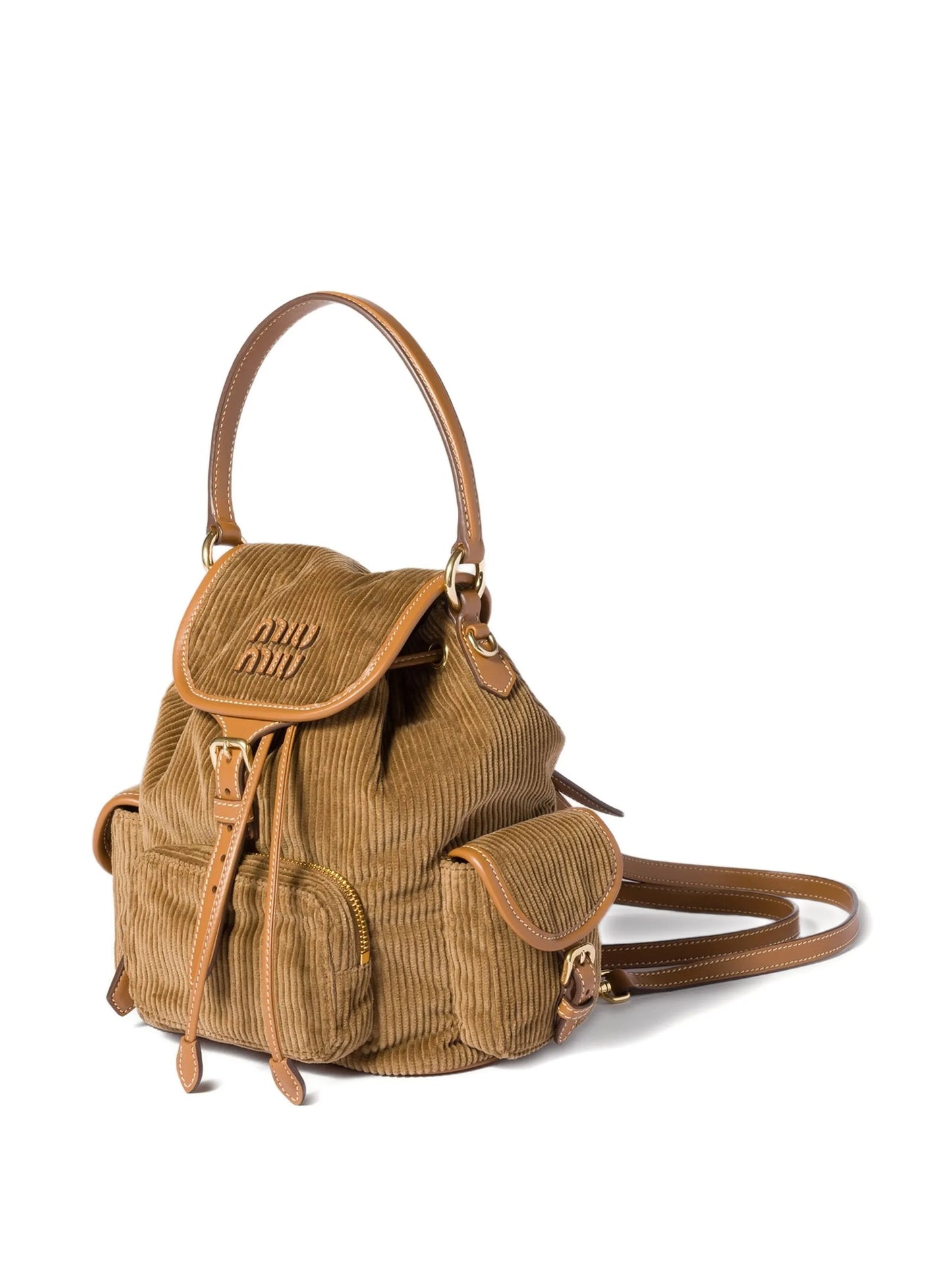 medium corduroy cotton backpack