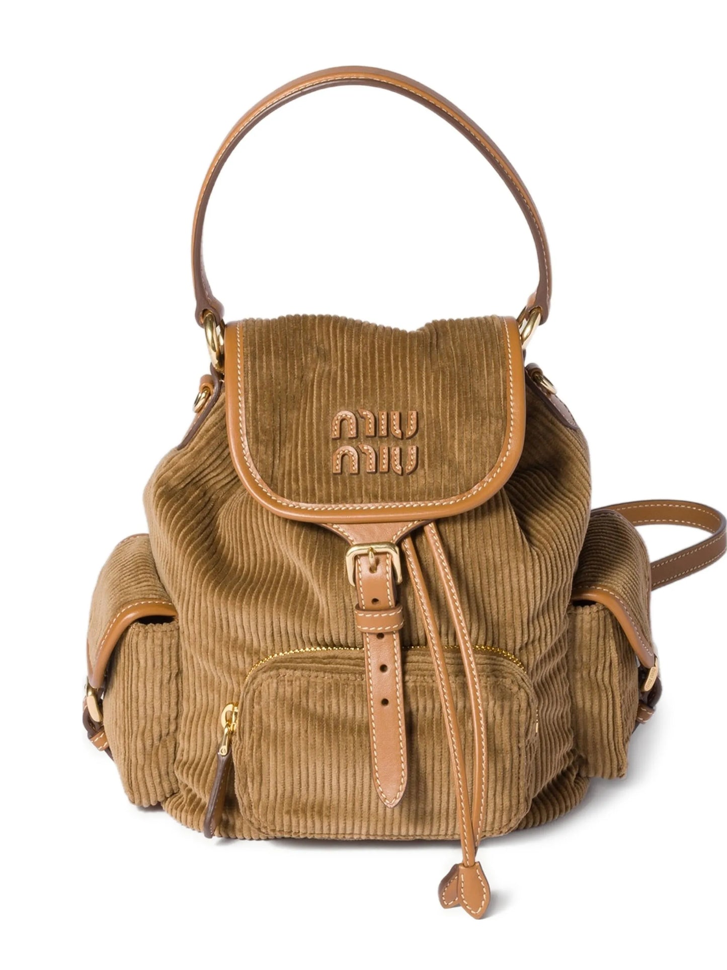 medium corduroy cotton backpack