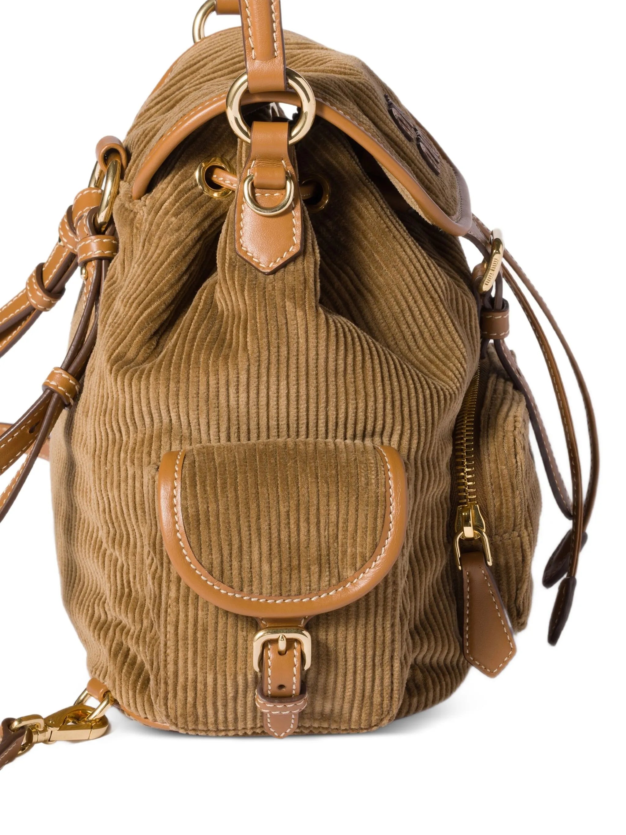 medium corduroy cotton backpack