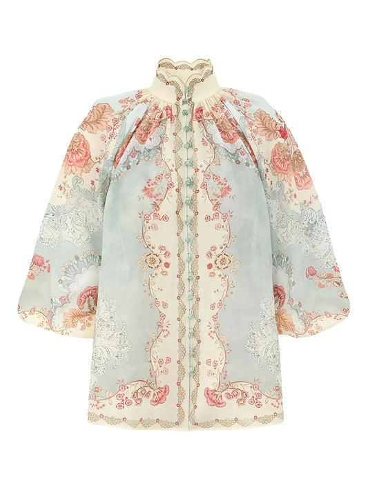 Daylight puff-sleeves blouse