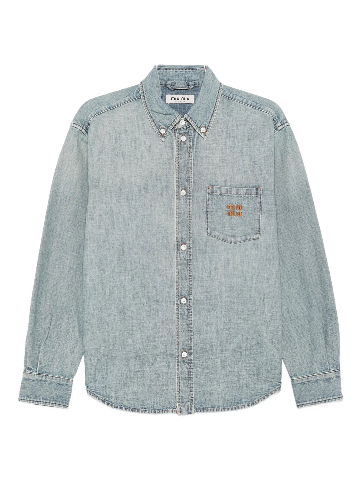 buttoned chambray shirt