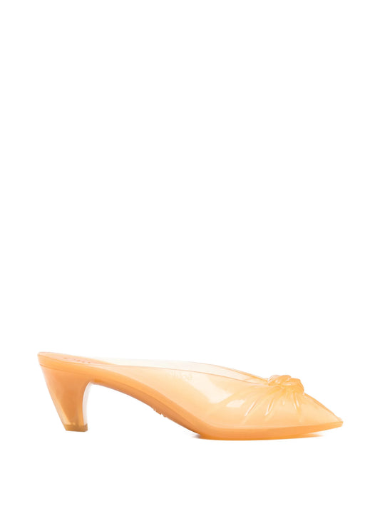 Jelly knot-detail heeled sandals