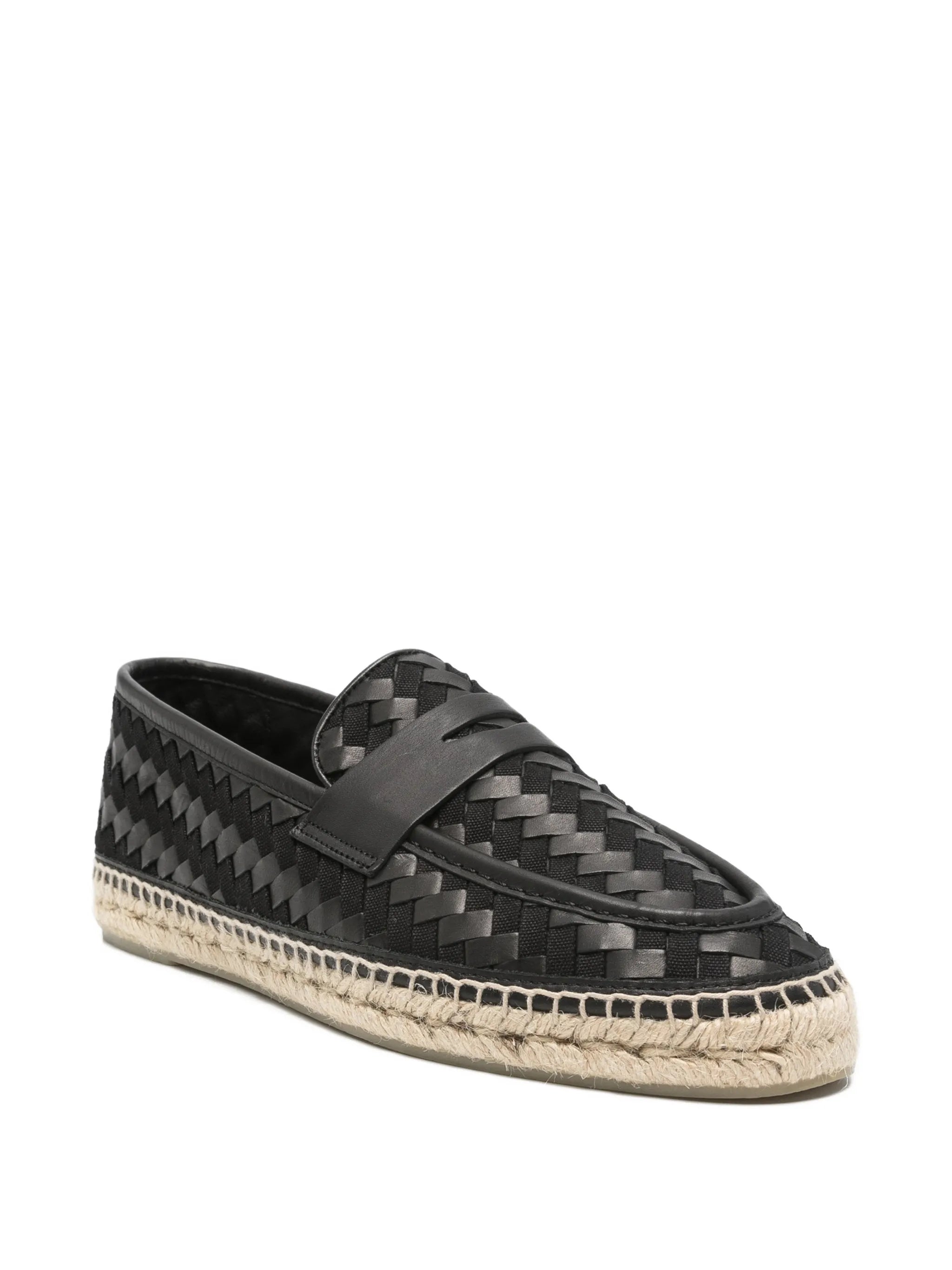 woven penny espadrilles