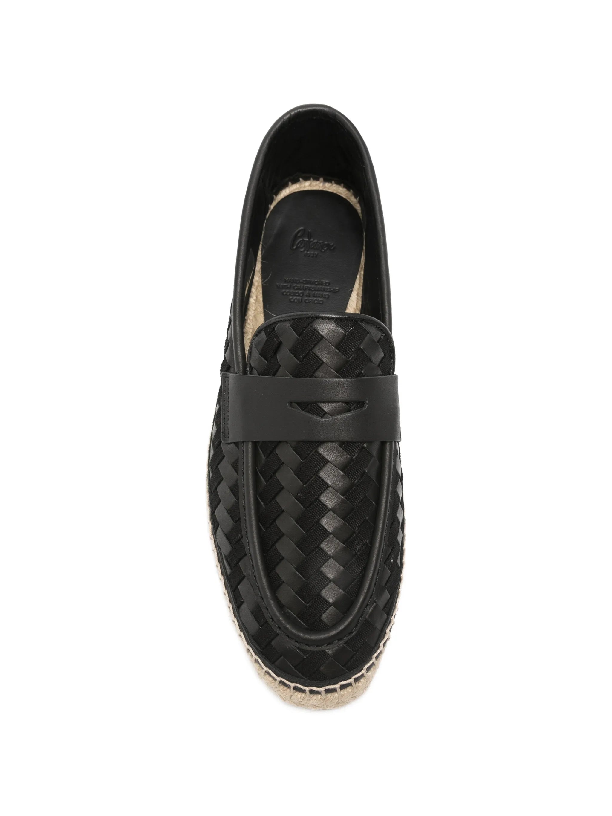 woven penny espadrilles