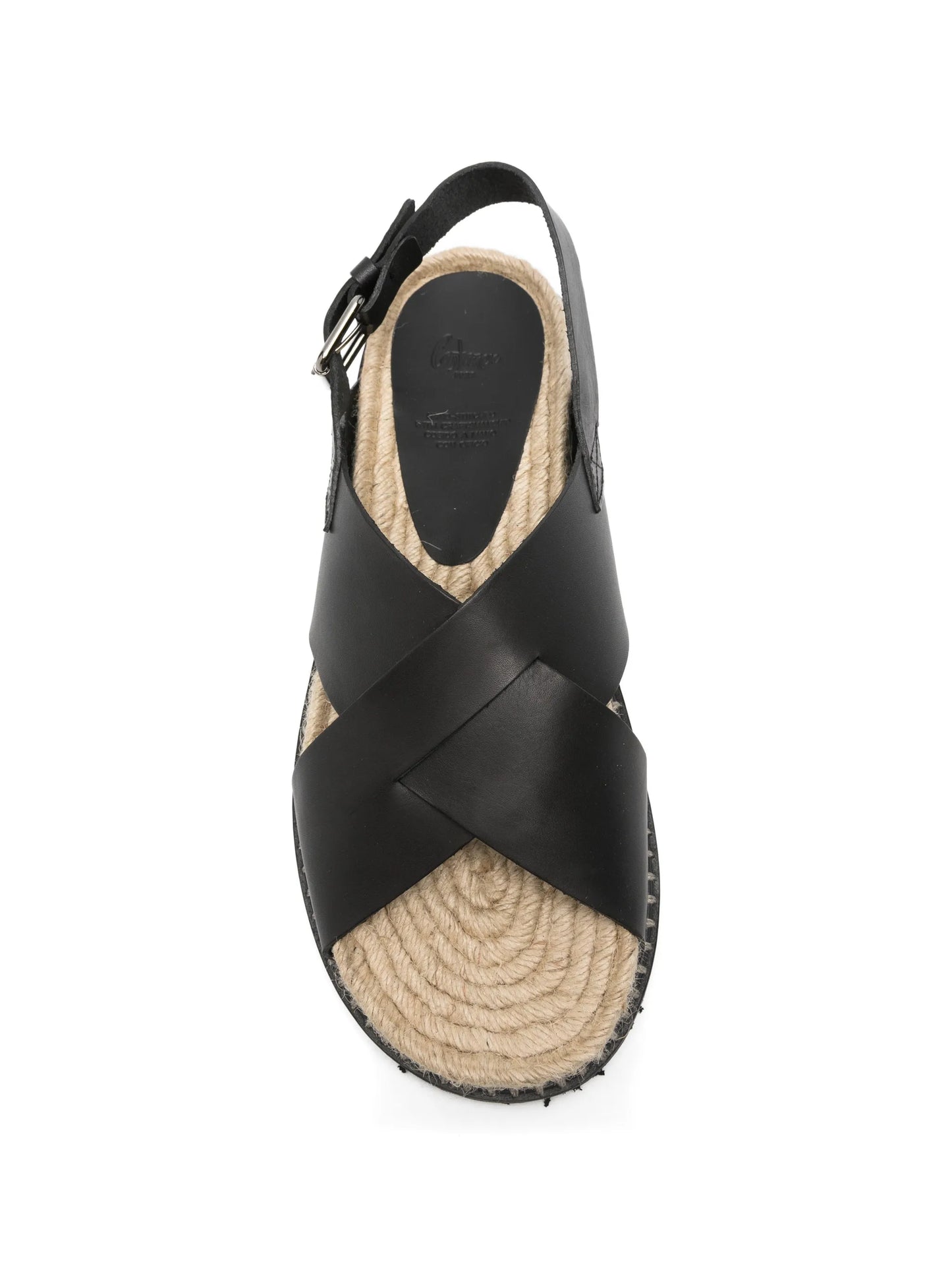 crossover-strap slingback sandals
