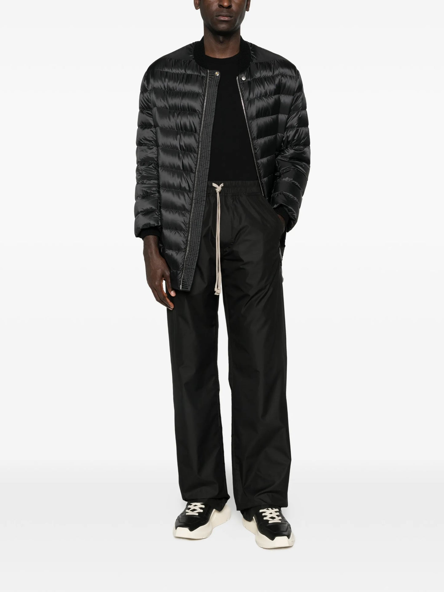 Flight logo-appliqué quilted jacket