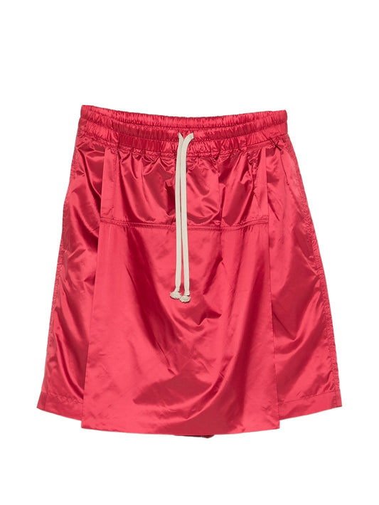 drawstring kilt shorts
