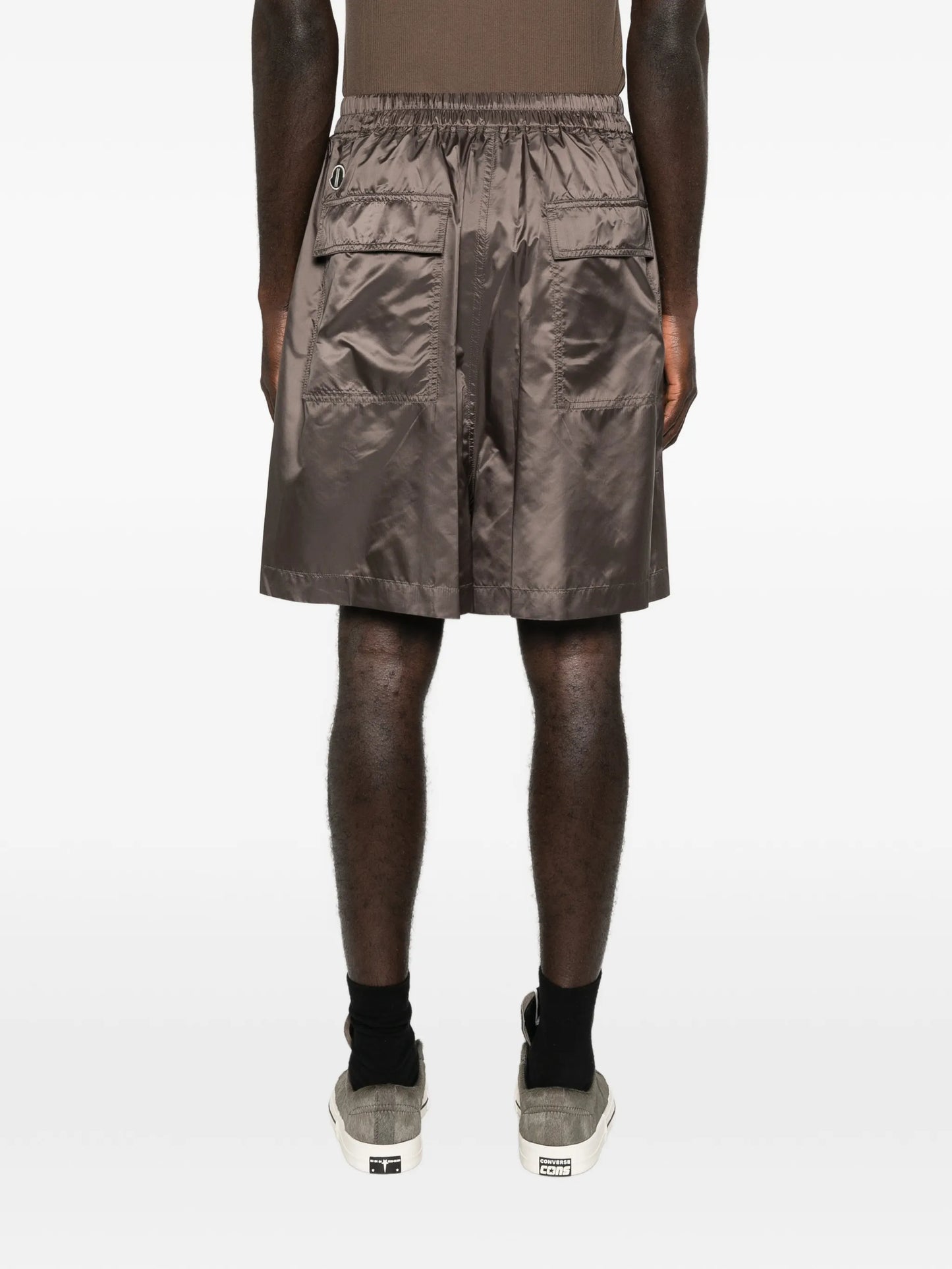 drawstring-waist skorts