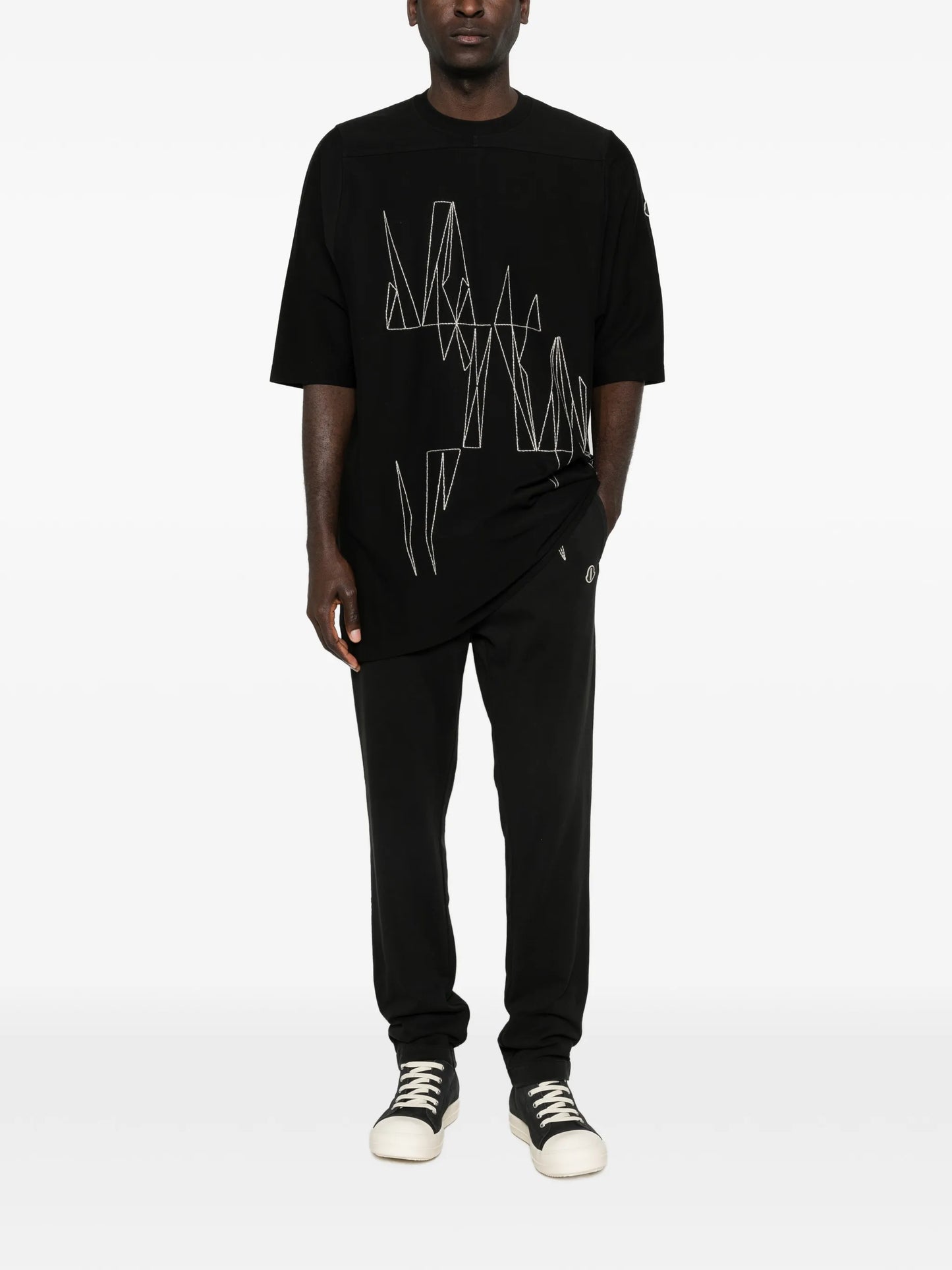 x Rick Owens embroidered crewneck T-shirt