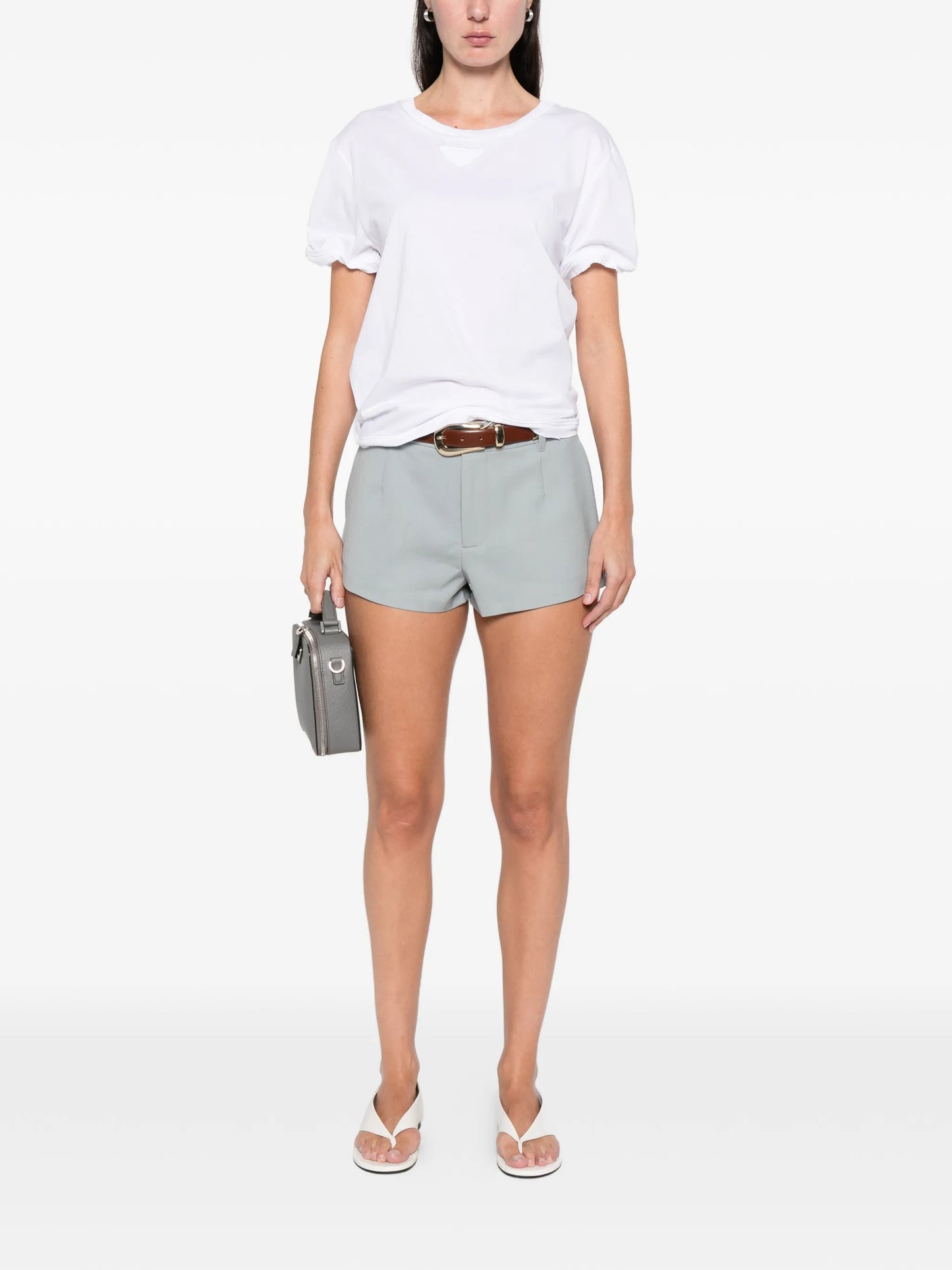 triangle logo jersey T-shirt