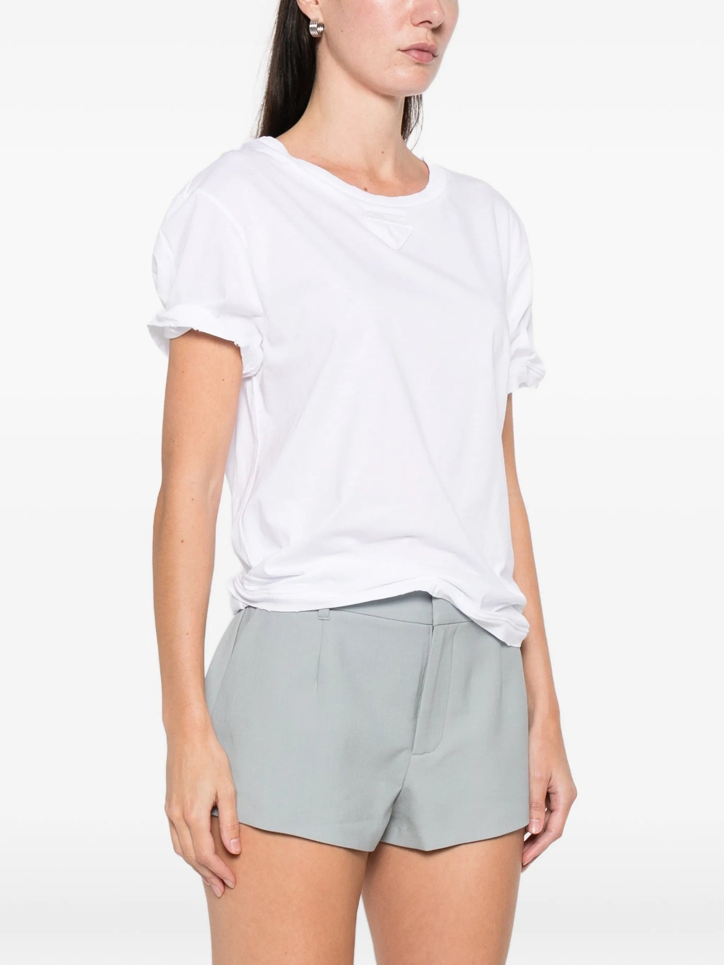 triangle logo jersey T-shirt