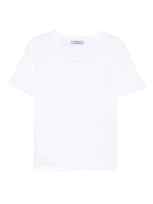 triangle logo jersey T-shirt