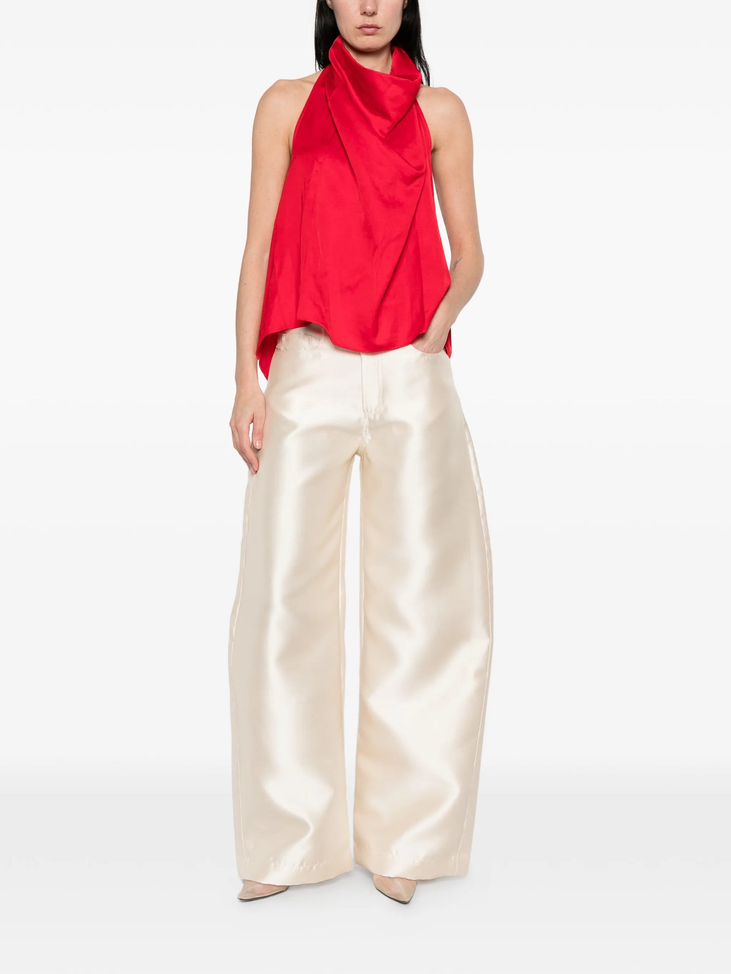 satin trousers