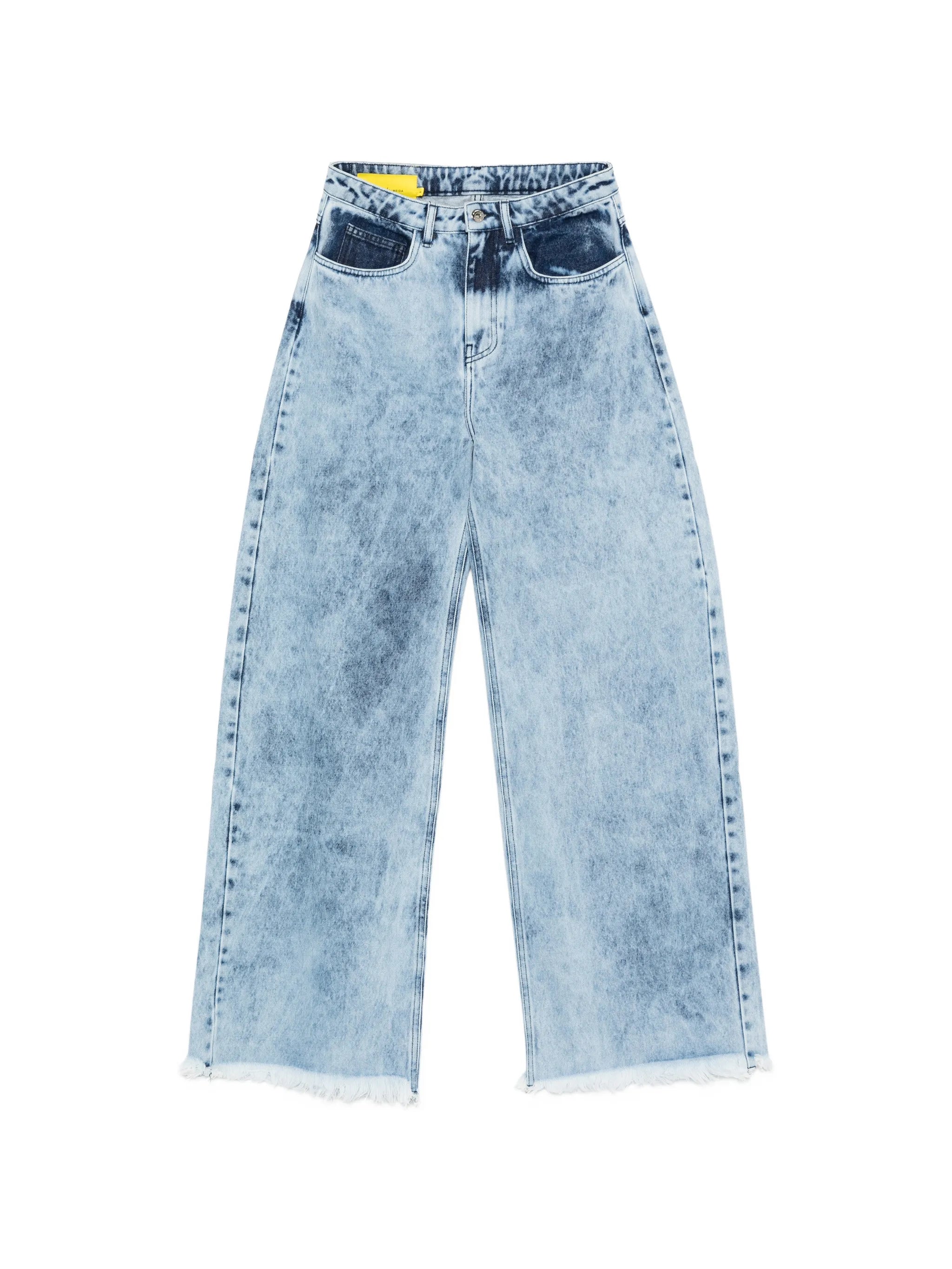 frayed acid wash jeans