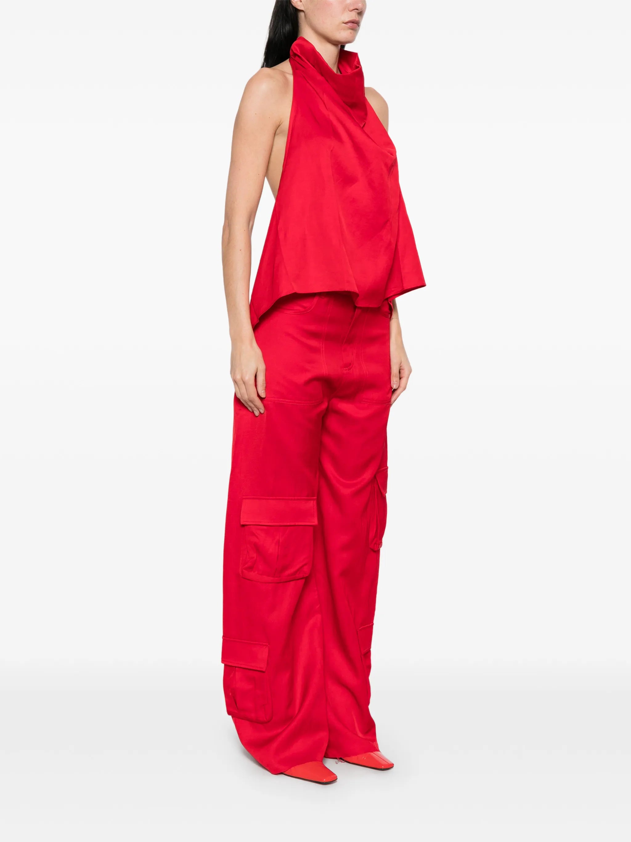 halterneck backless top