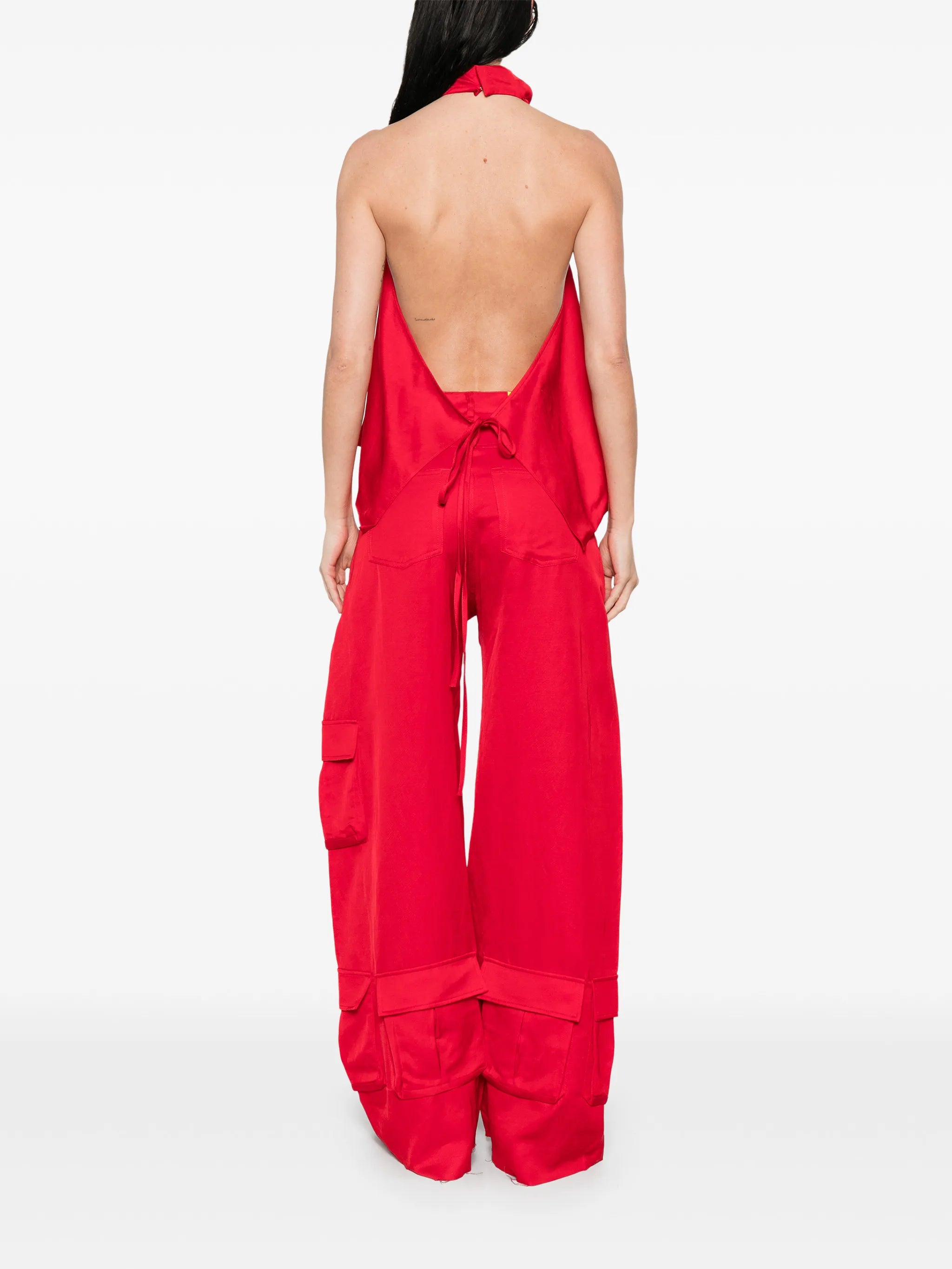 halterneck backless top