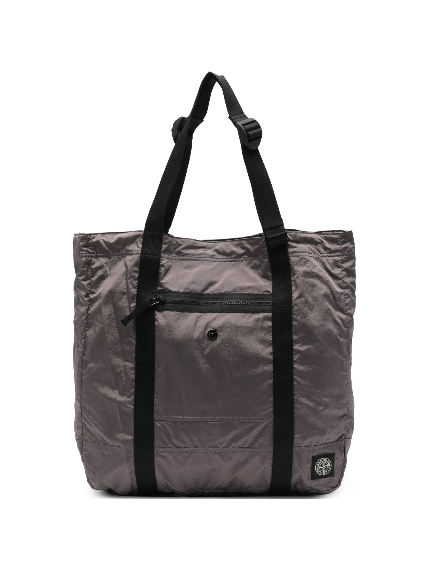 9200012 coated Nylon Metal in Econyl® tote bag with zip pocket