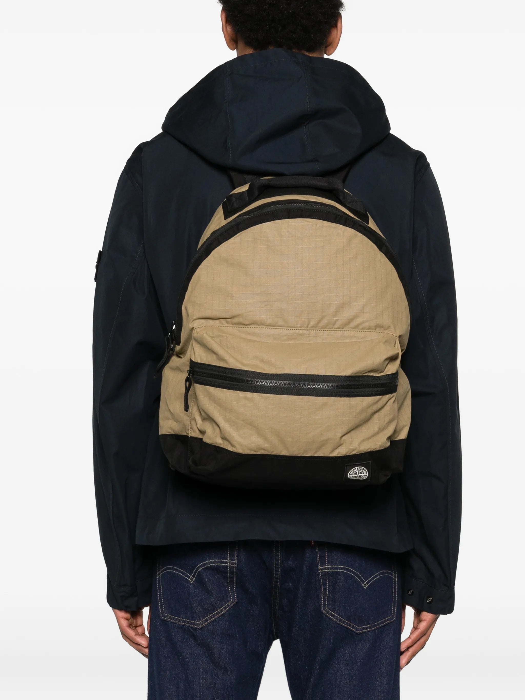logo-patch ripstop backpack