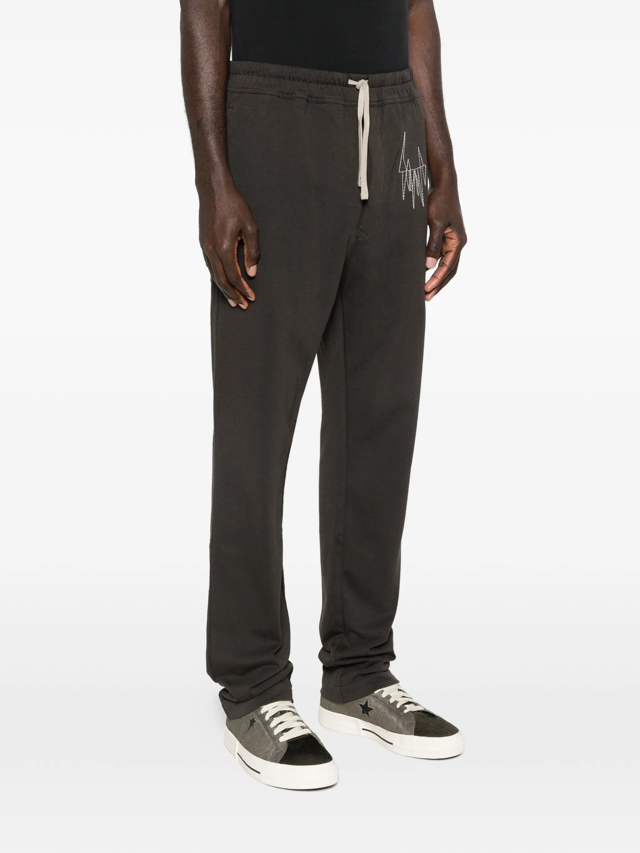 embroidered track pants