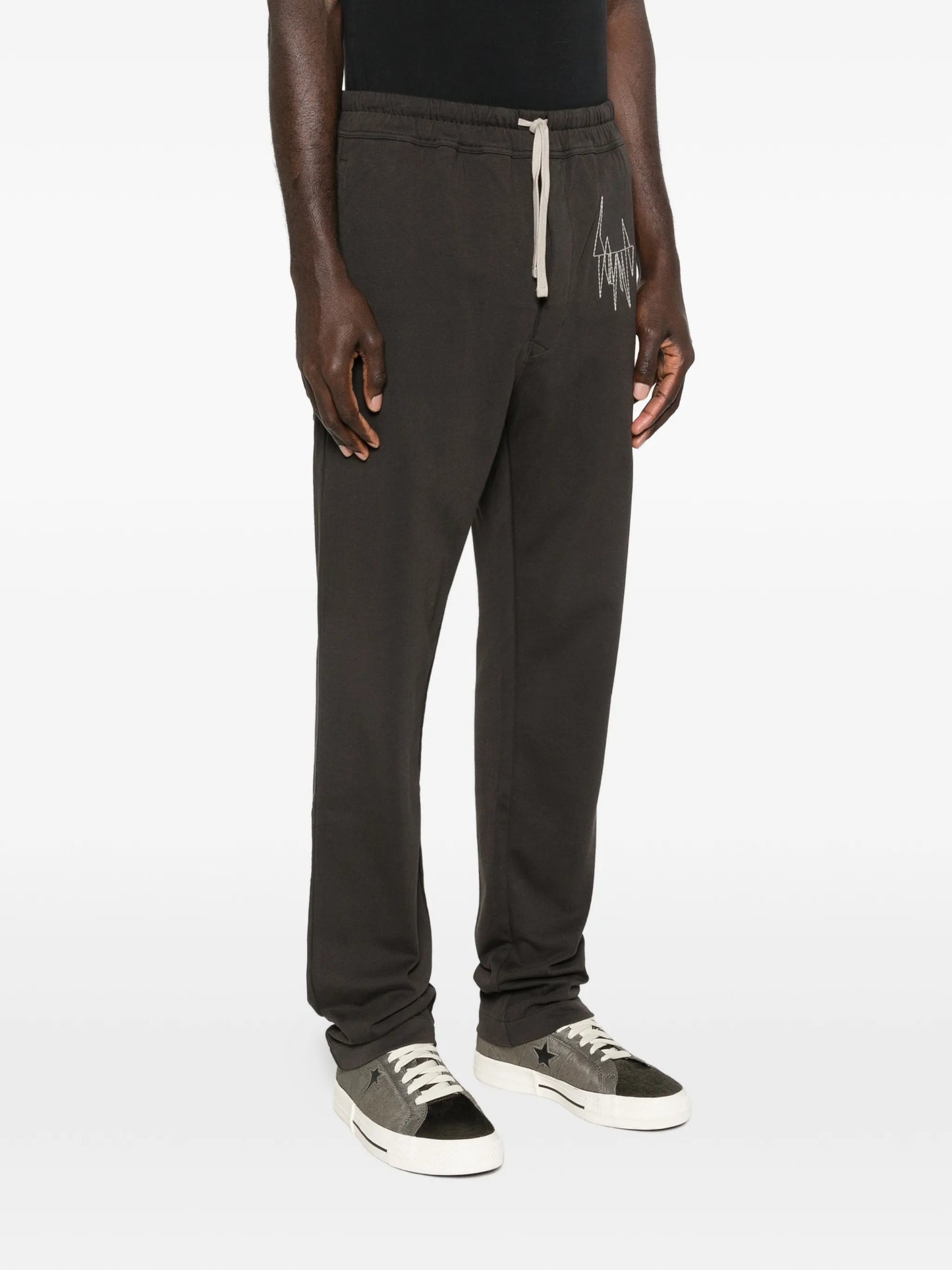 embroidered track pants