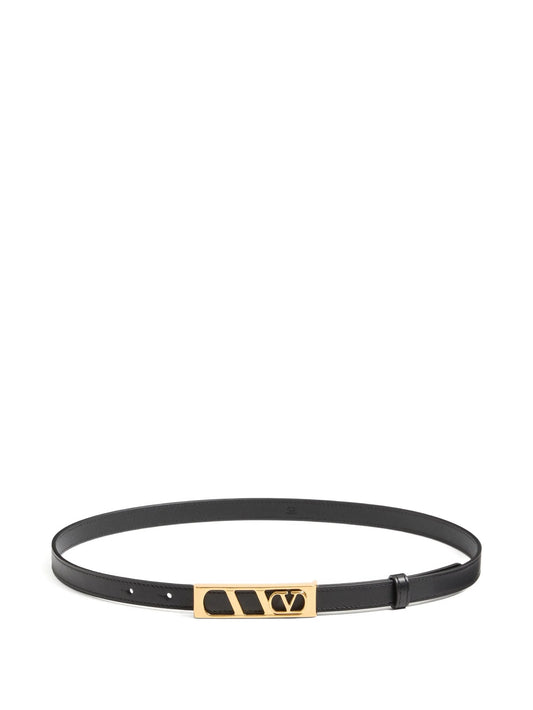VLogo-signature rectangular-buckle belt