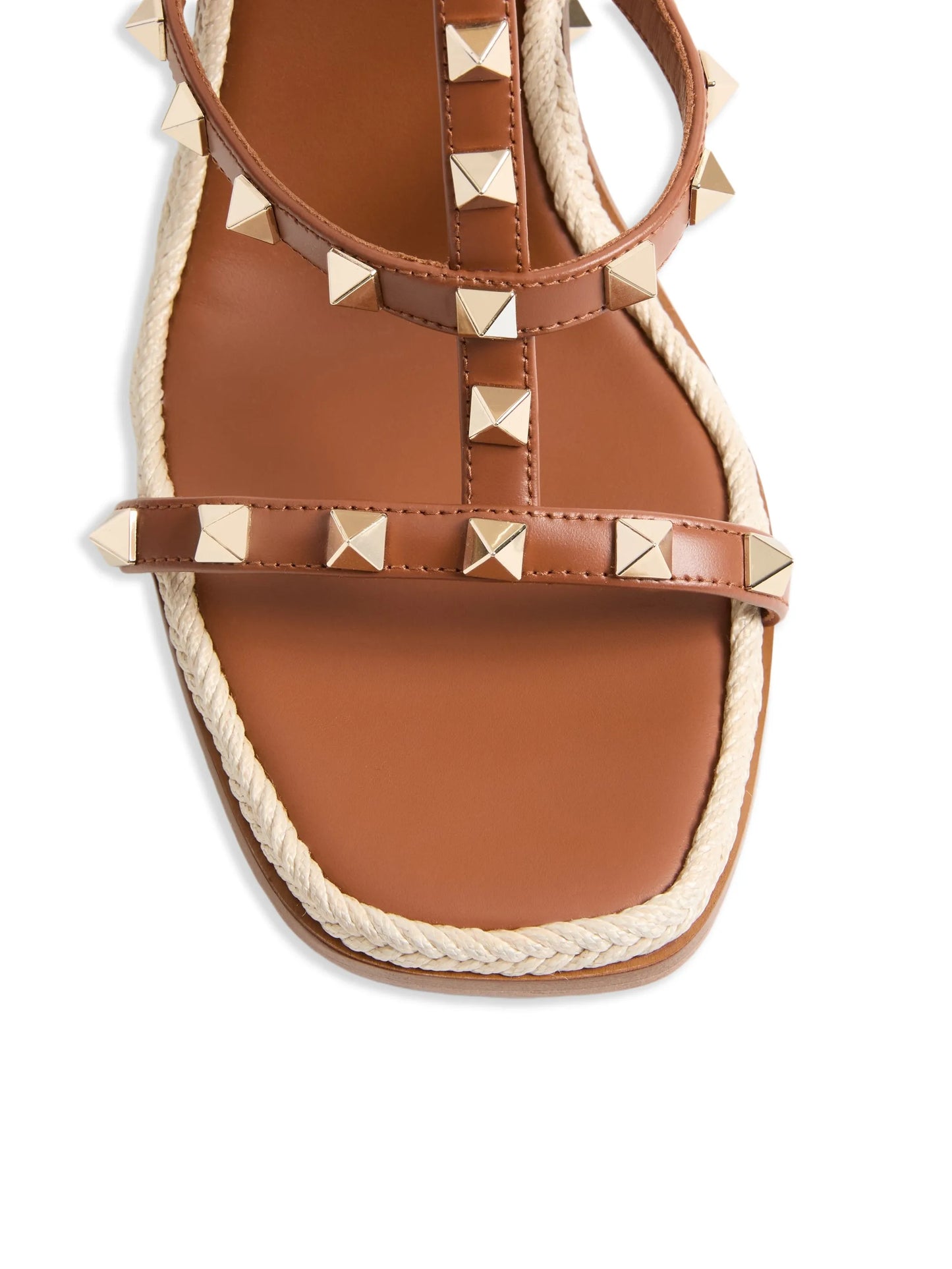 Rockstud Wedge Sandals with cornely embroidery