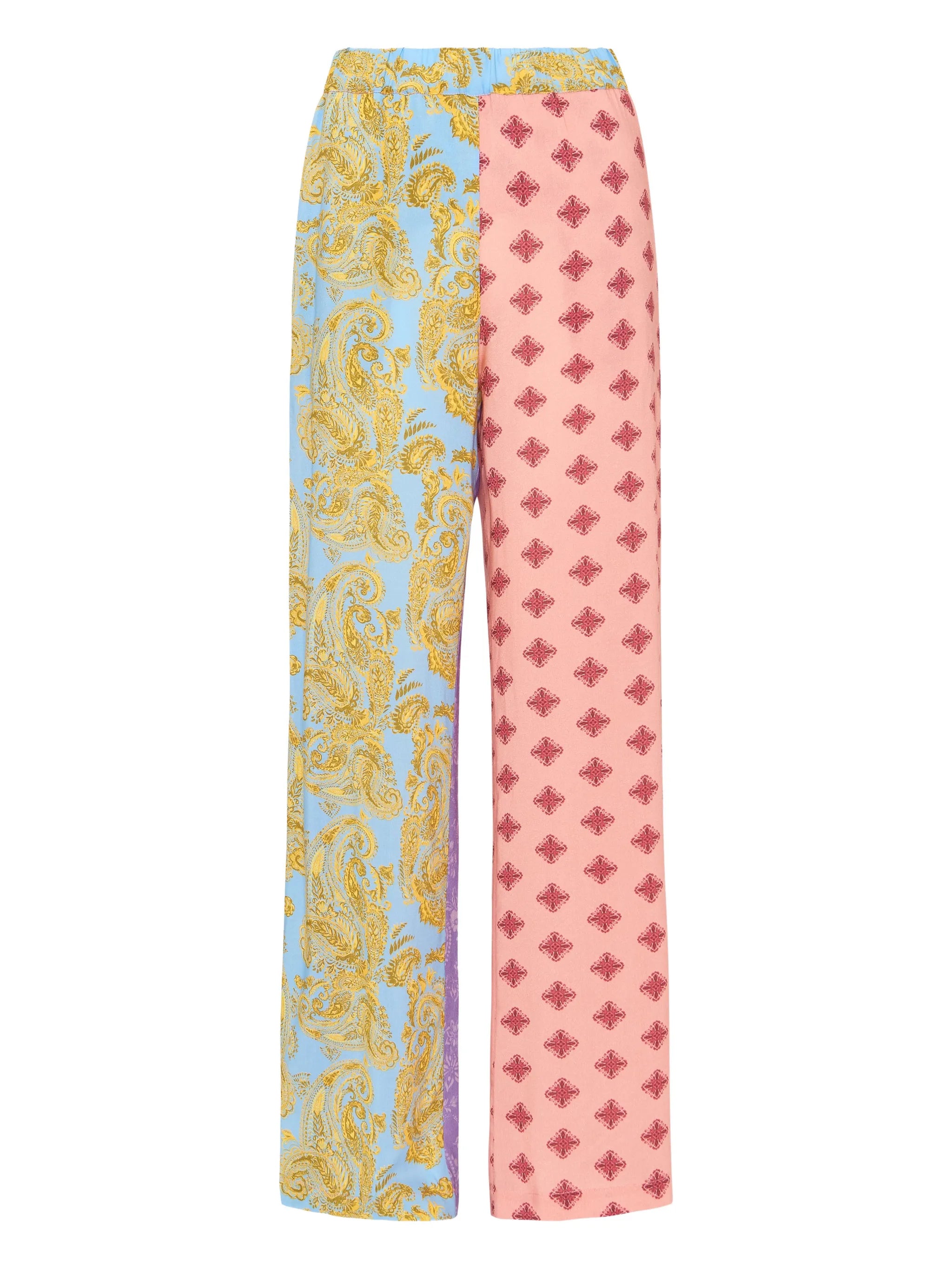 Paisley patchwork trousers