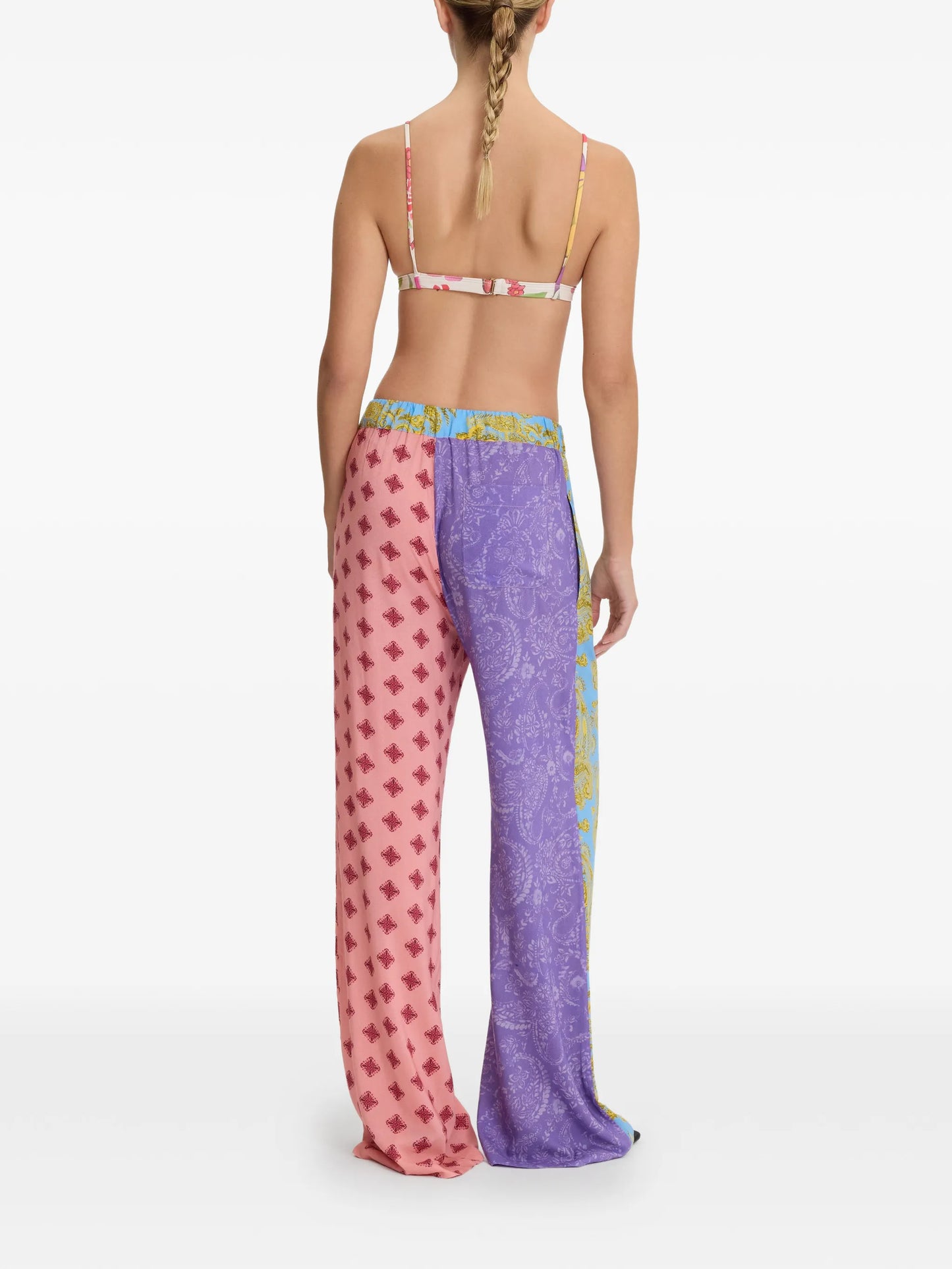 Paisley patchwork trousers