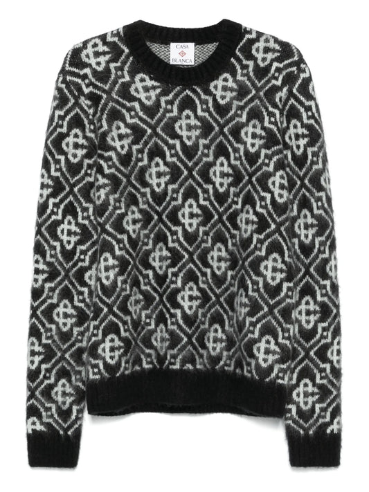 monogram mohair jumper