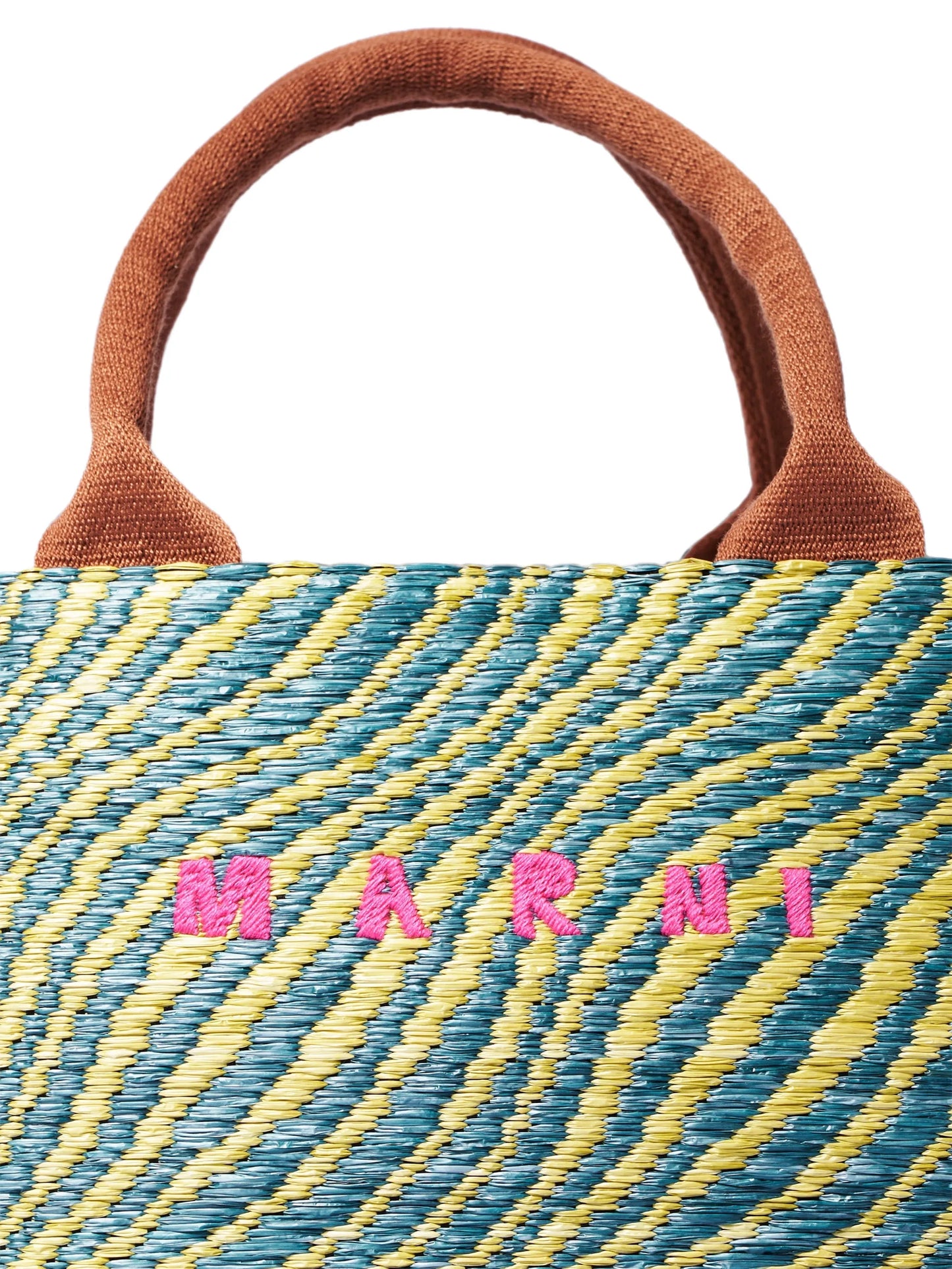 small wave-patterned tote bag