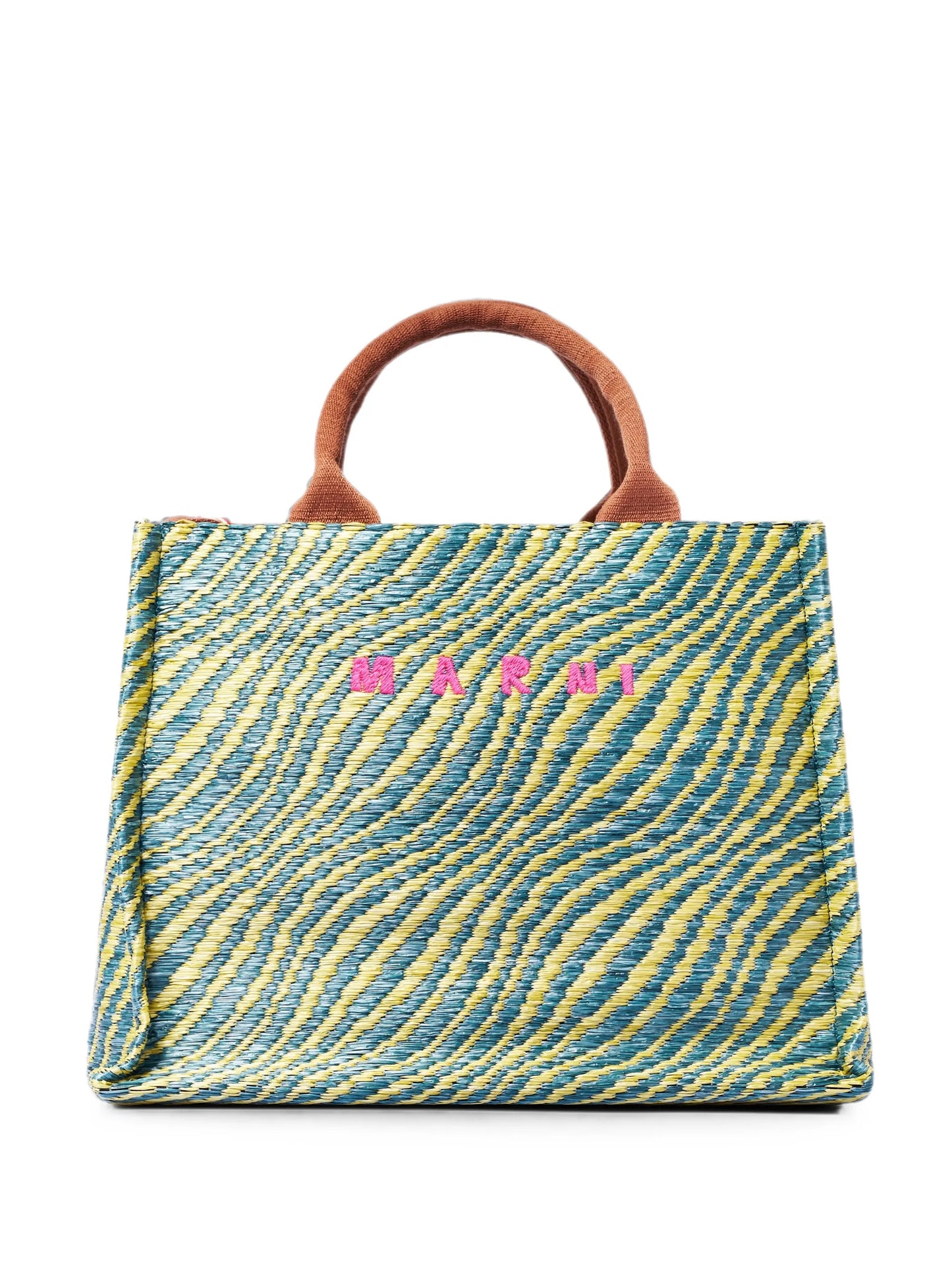 small wave-patterned shoulder bag