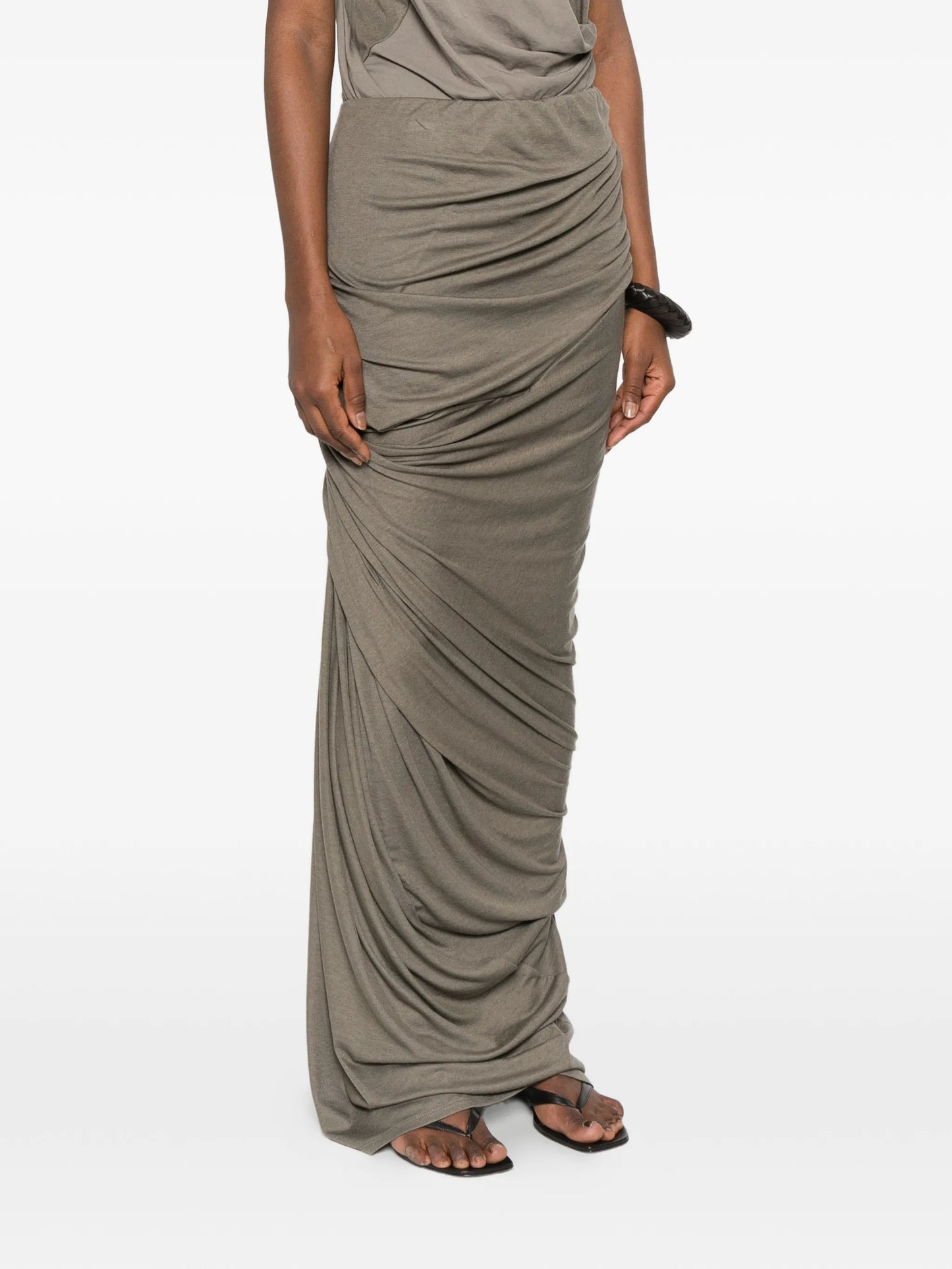 Dia draped-design maxi skirt