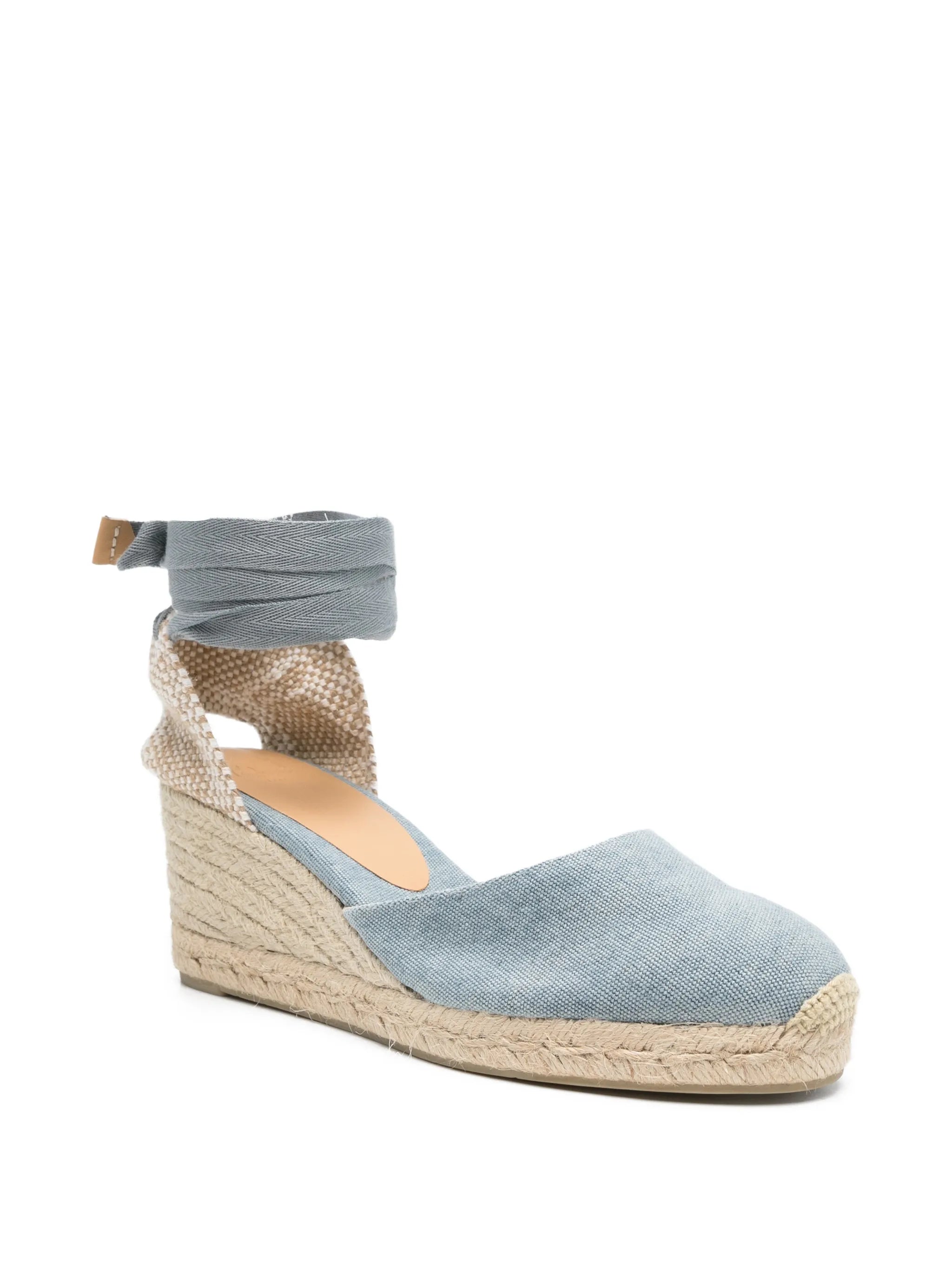 Carina tie-ankle canvas espadrilles