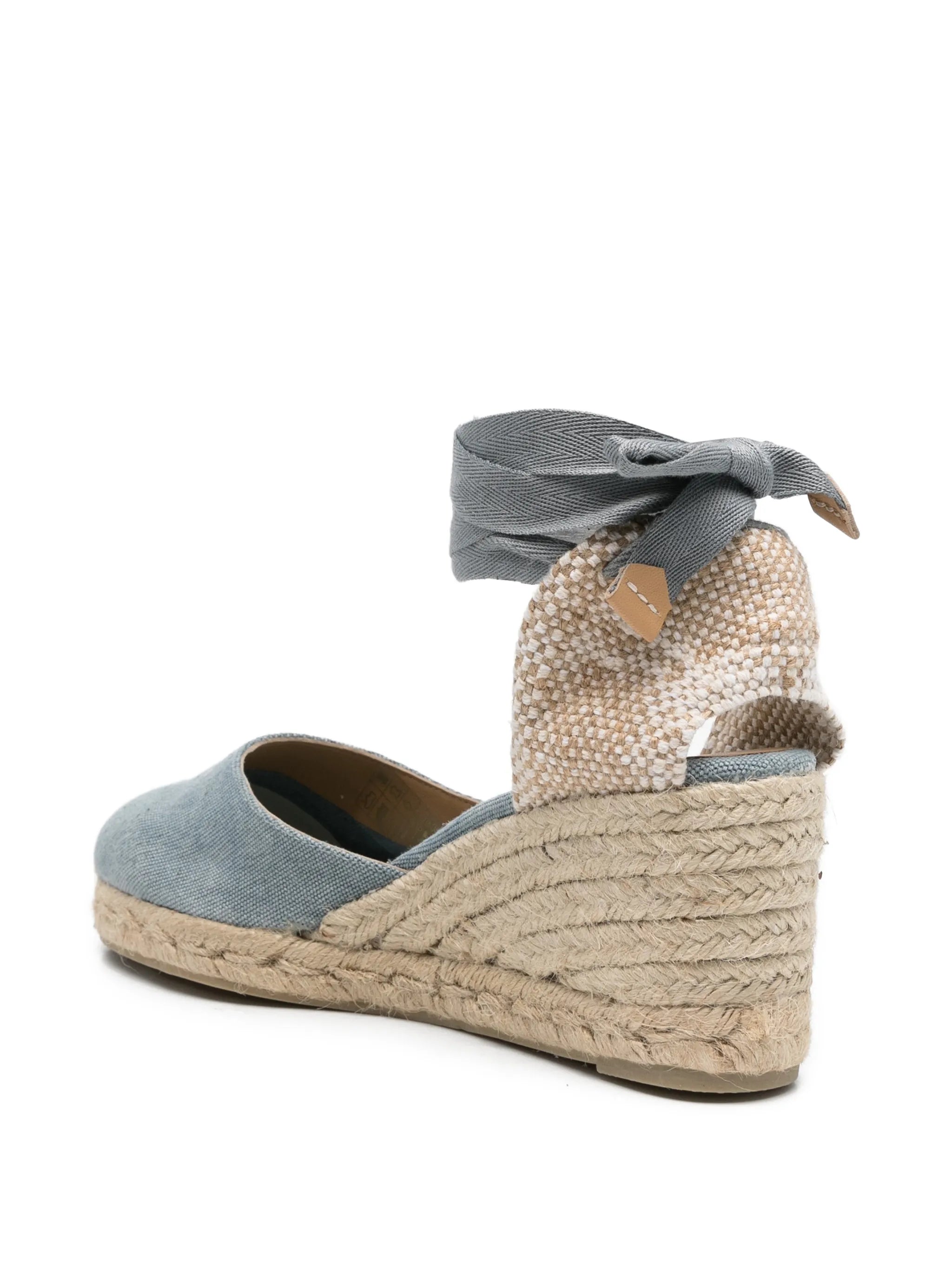 Carina tie-ankle canvas espadrilles