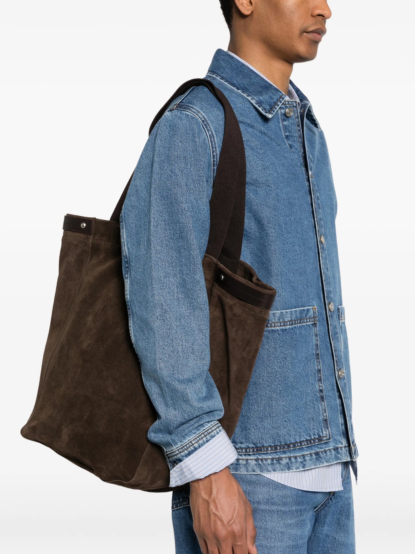 Grip logo-detail shoulder bag