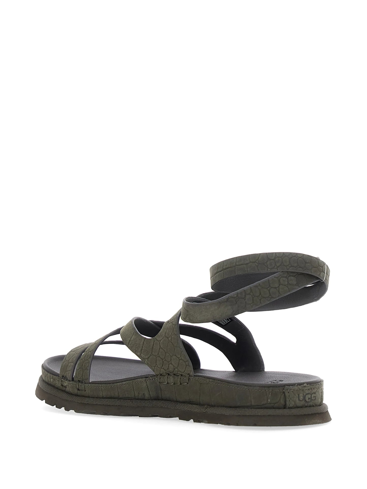 Golden Gaze croc-effect buckled sandals