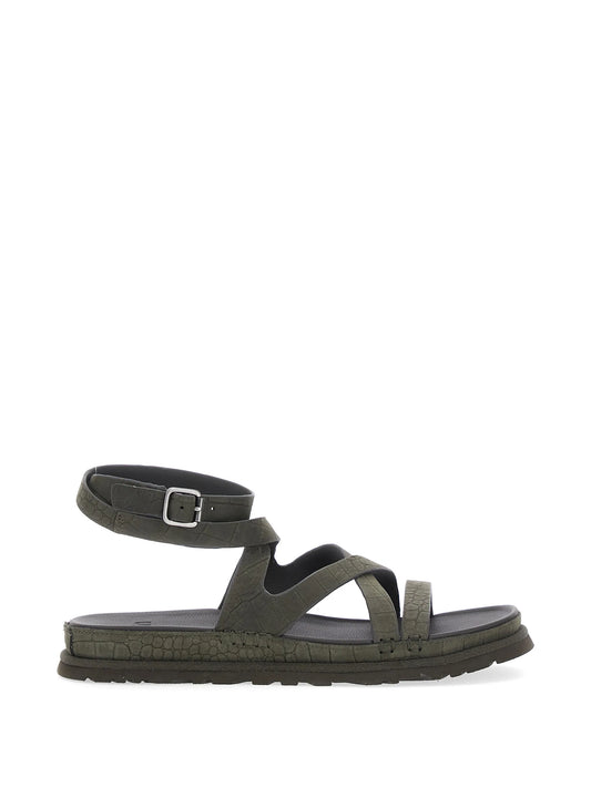 GoldenGaze ankle-wrap sandals