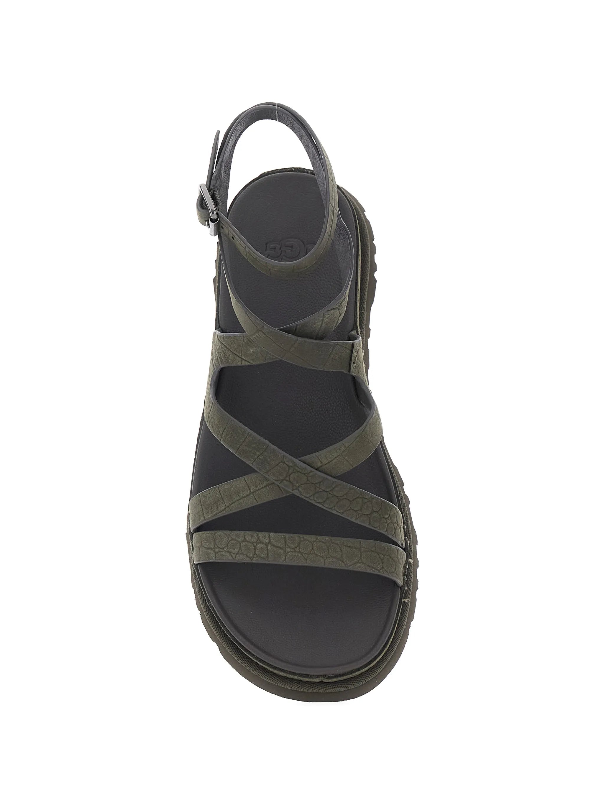 GoldenGaze ankle-wrap sandals