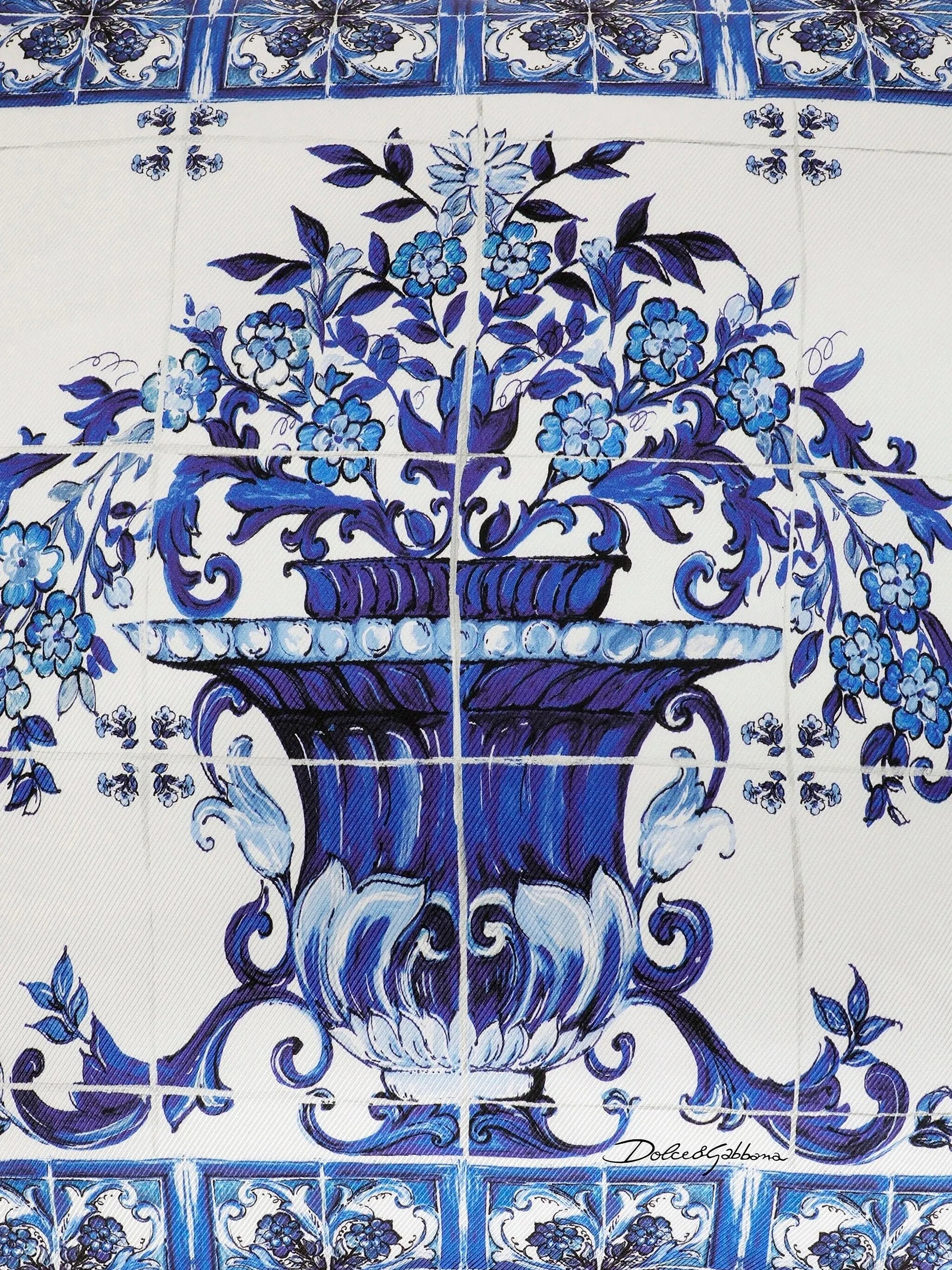 floral-print cushion