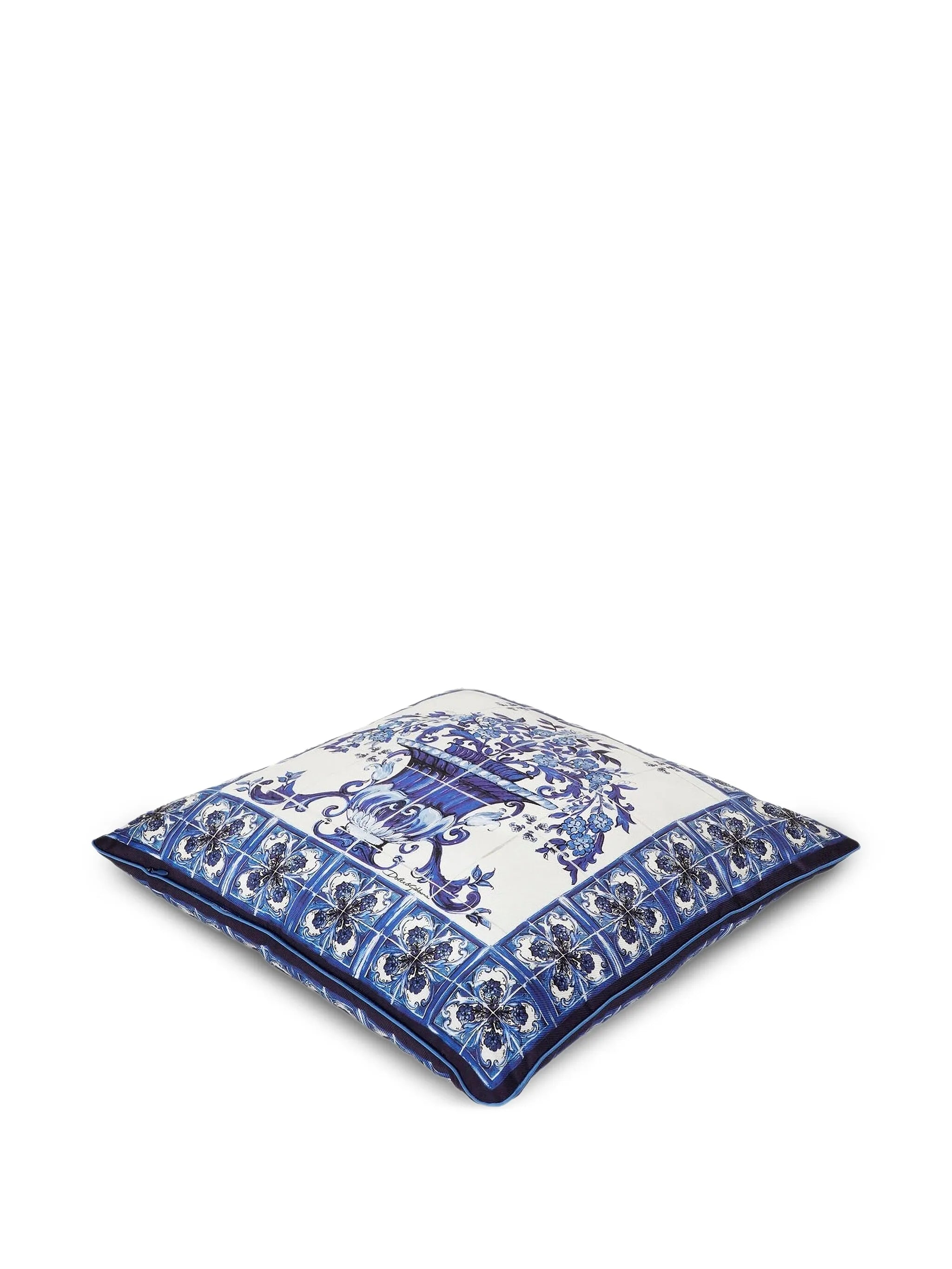 floral-print cushion