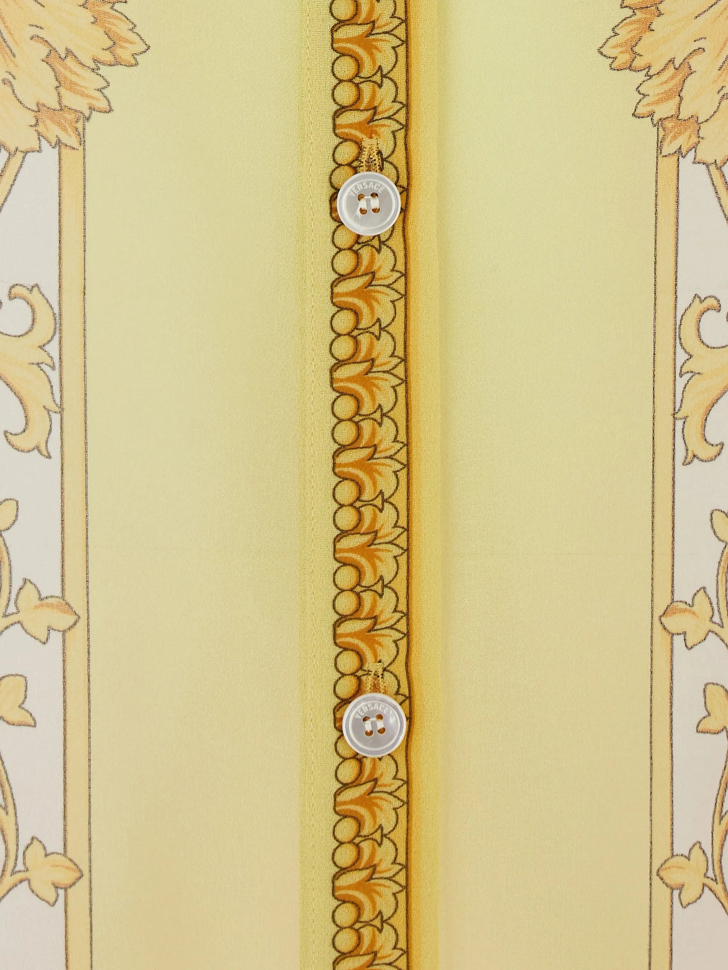 buttoned baroque print dress