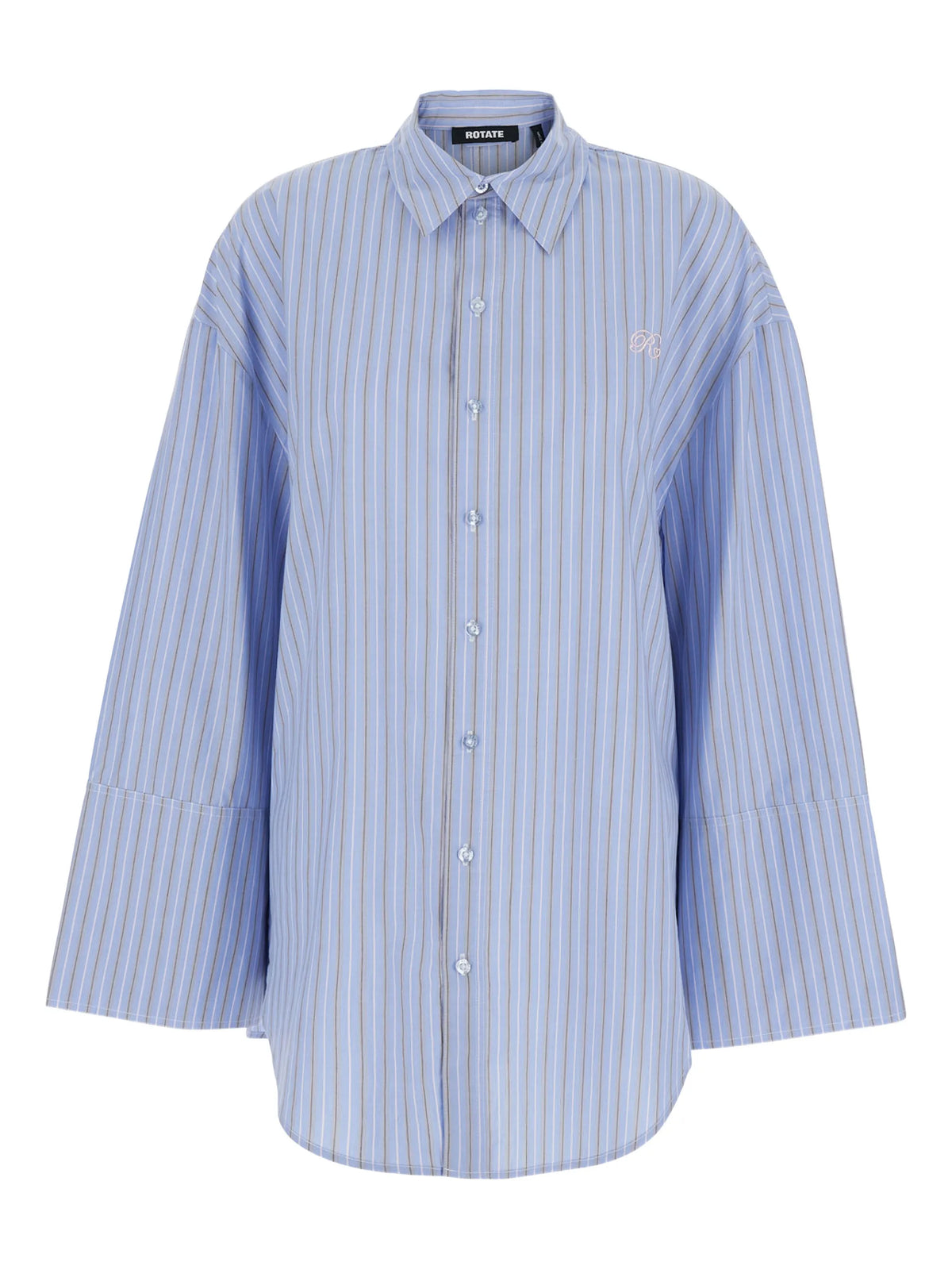 poplin oversized shirt blue