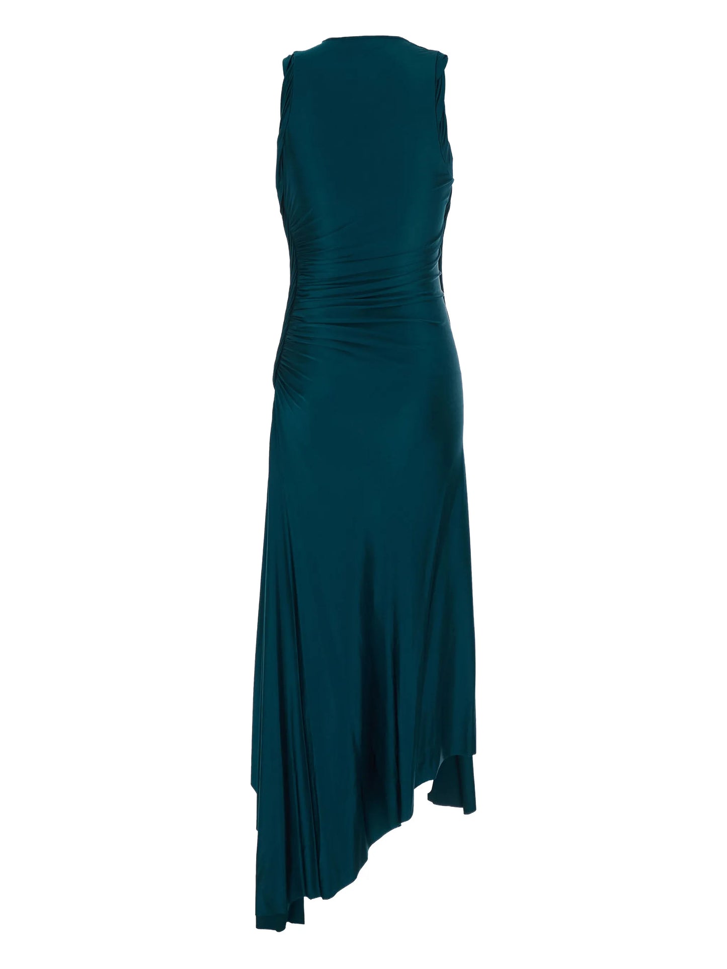 draped sleeveless maxi dress