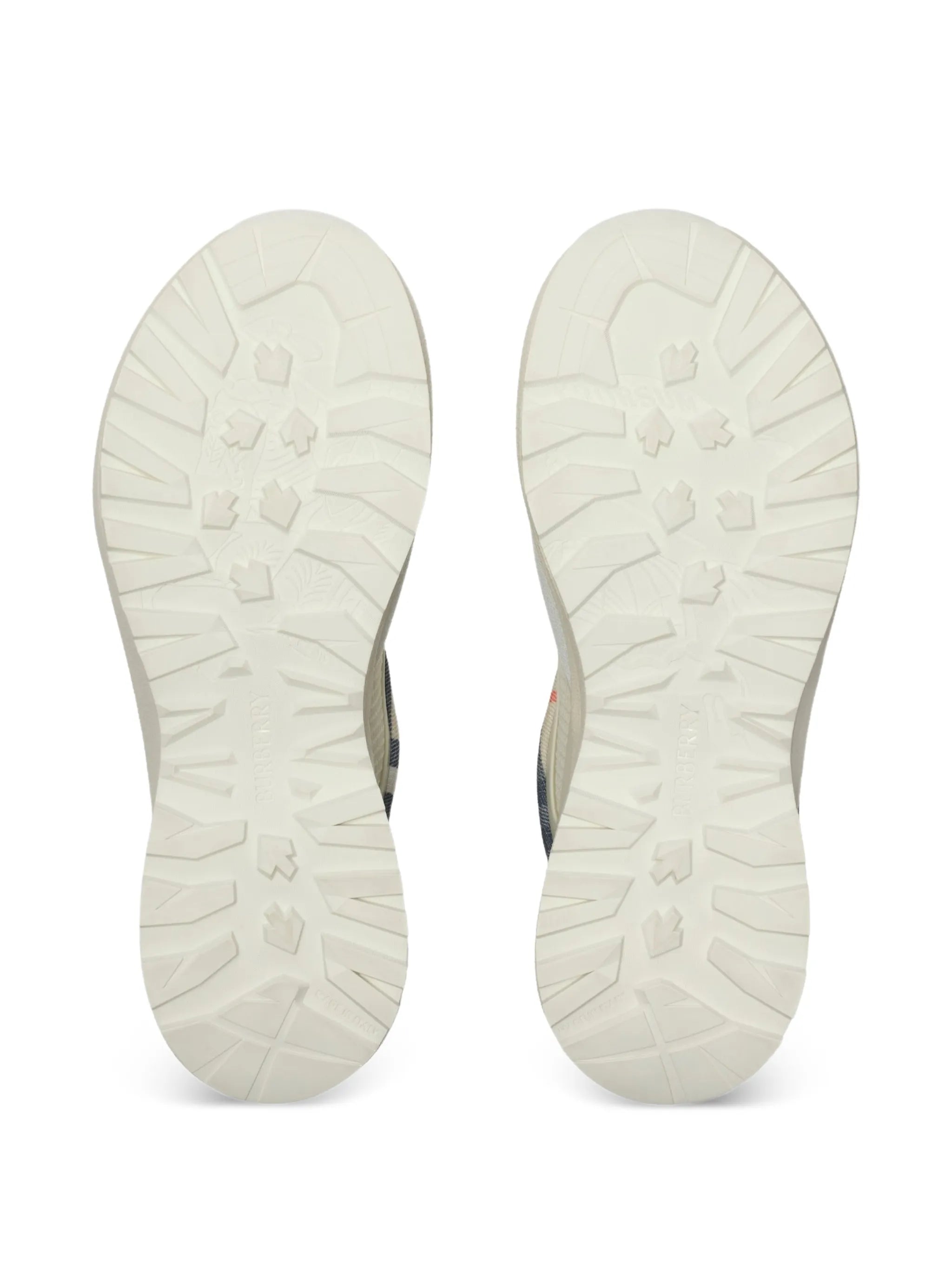Check mesh sneakers
