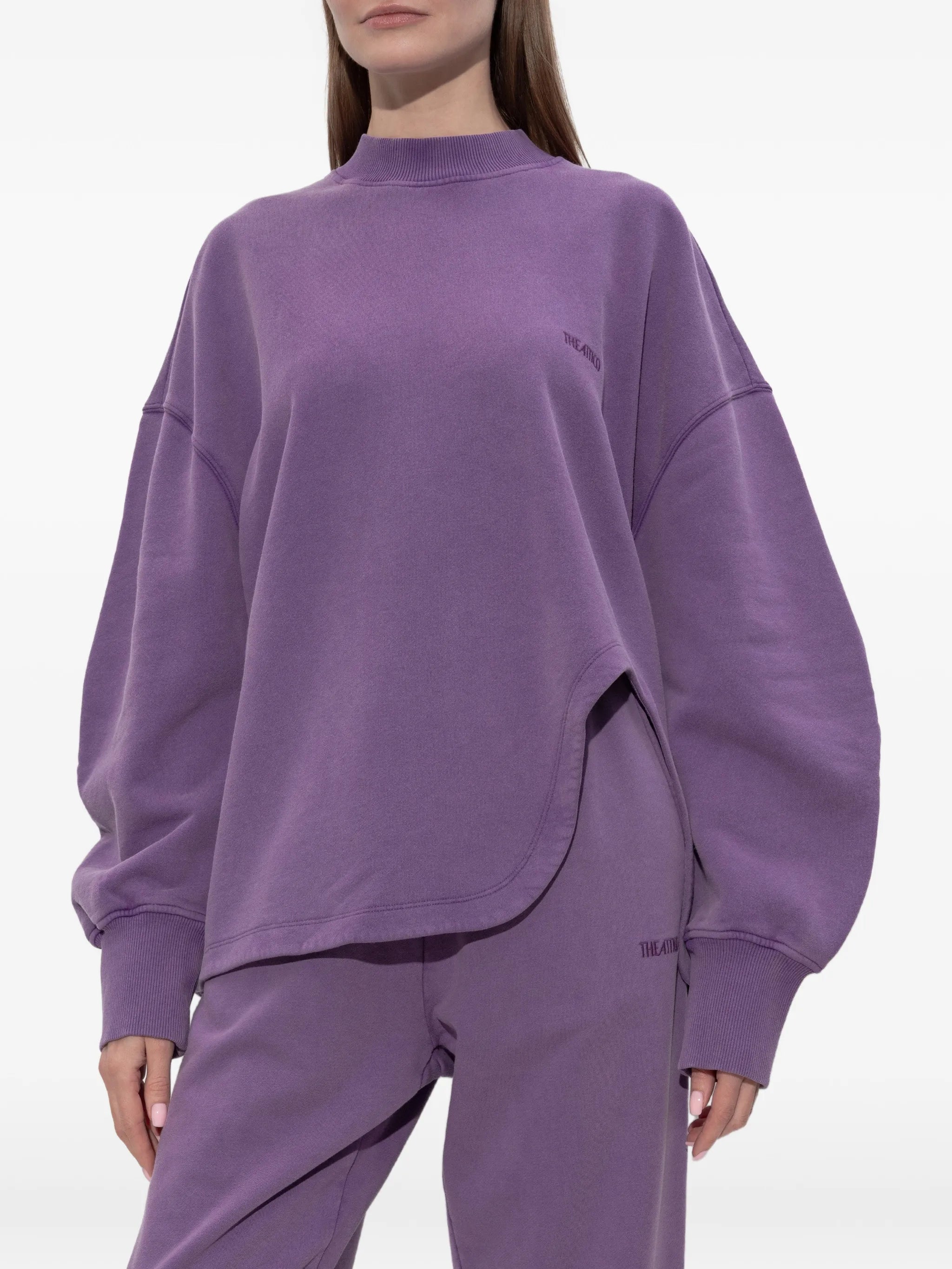 side-slit sweatshirt