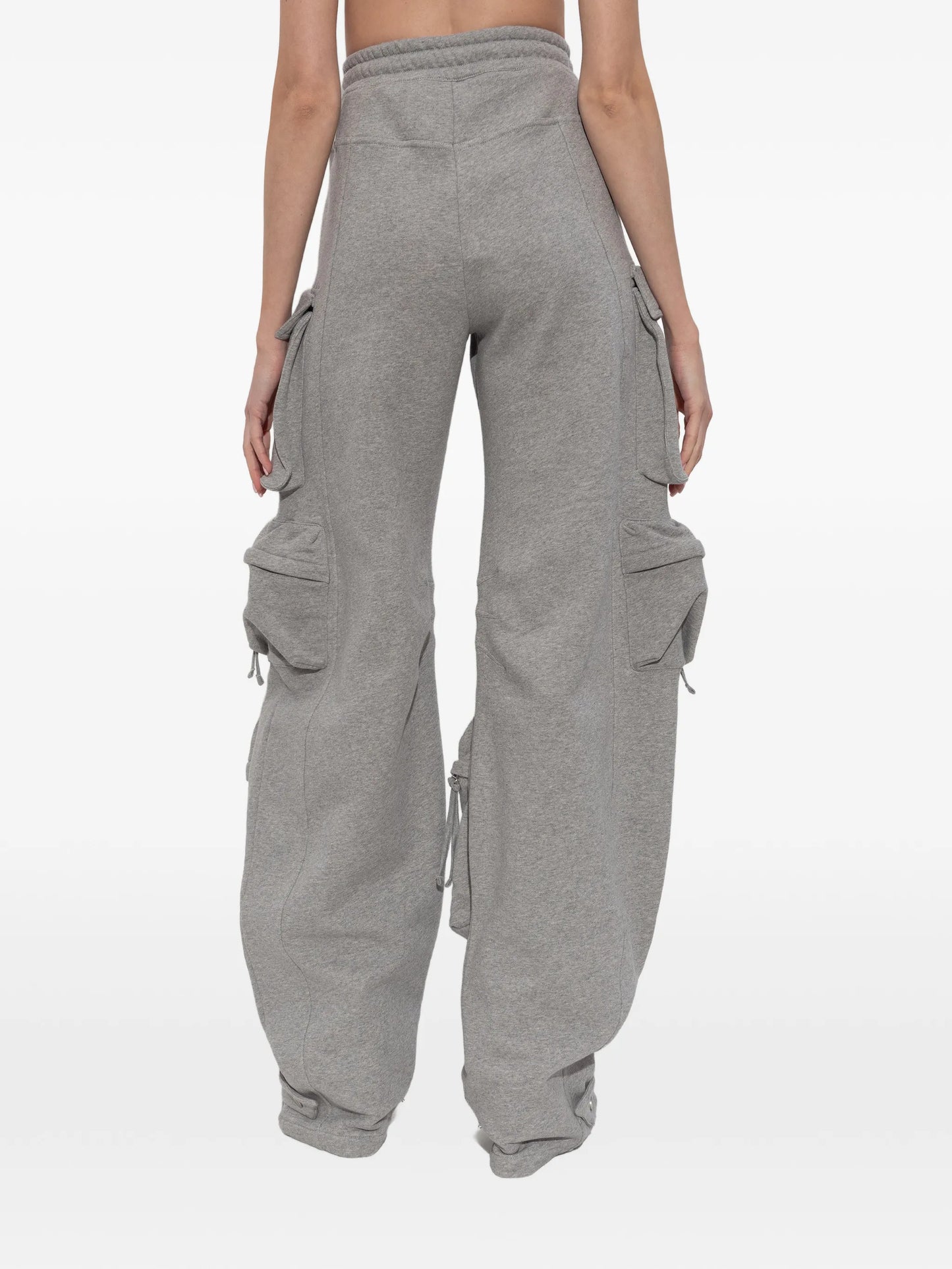 drawstring cargo track pants